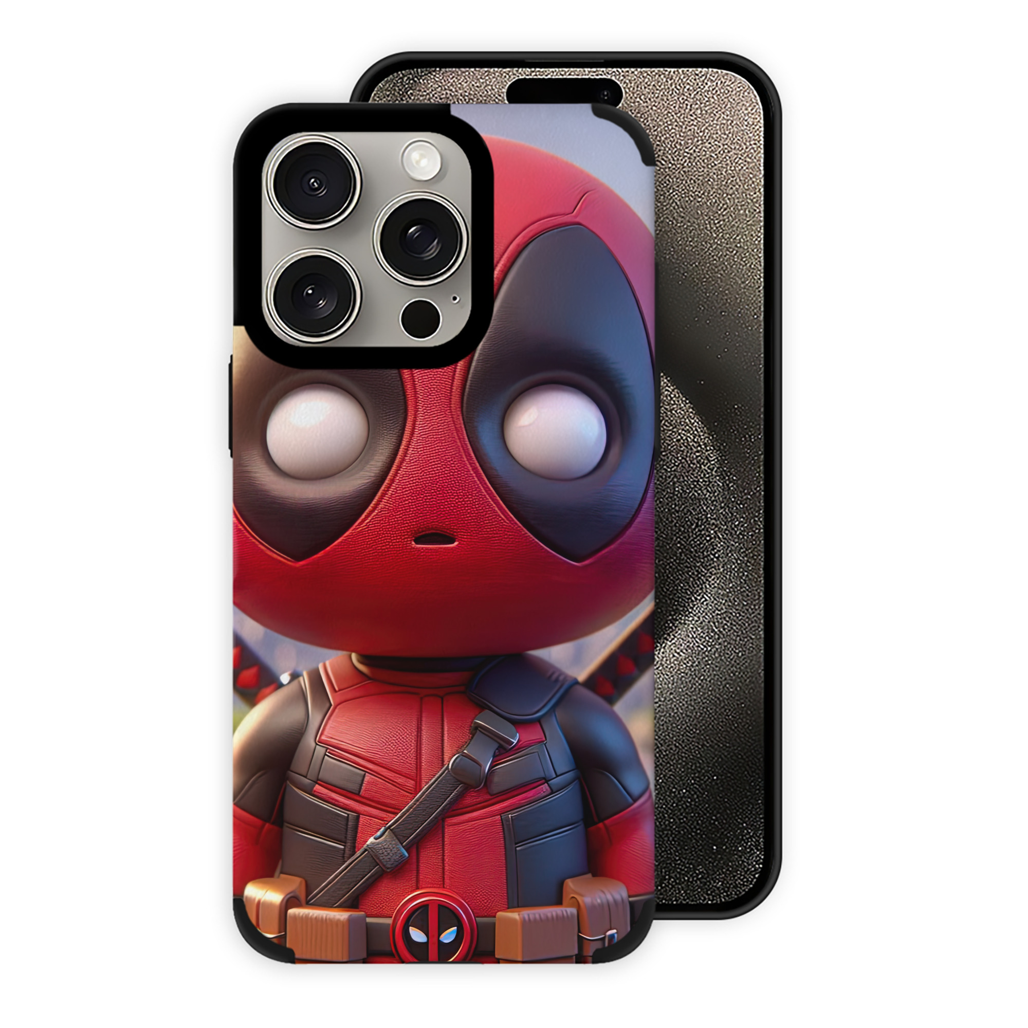 （画像用） Deadpool デッドプール 【iPhone15ProMax対応】 PUレザー スマホケース 耐衝撃＆黄変防止
