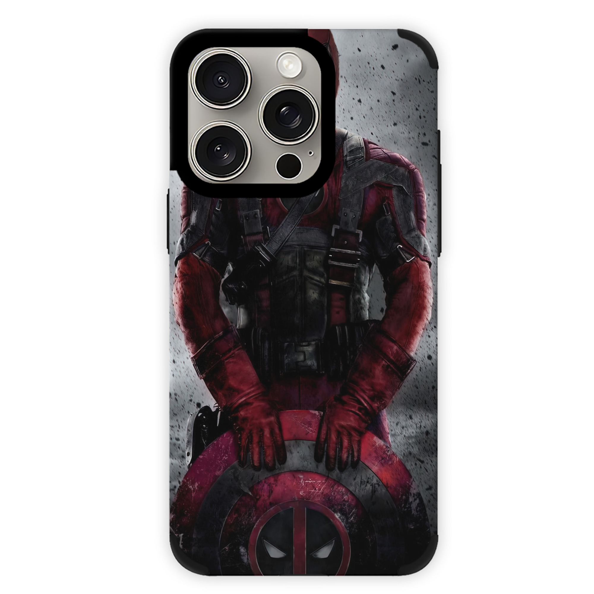 （画像用） Deadpool デッドプール 【iPhone15ProMax対応】 PUレザー スマホケース 耐衝撃＆黄変防止