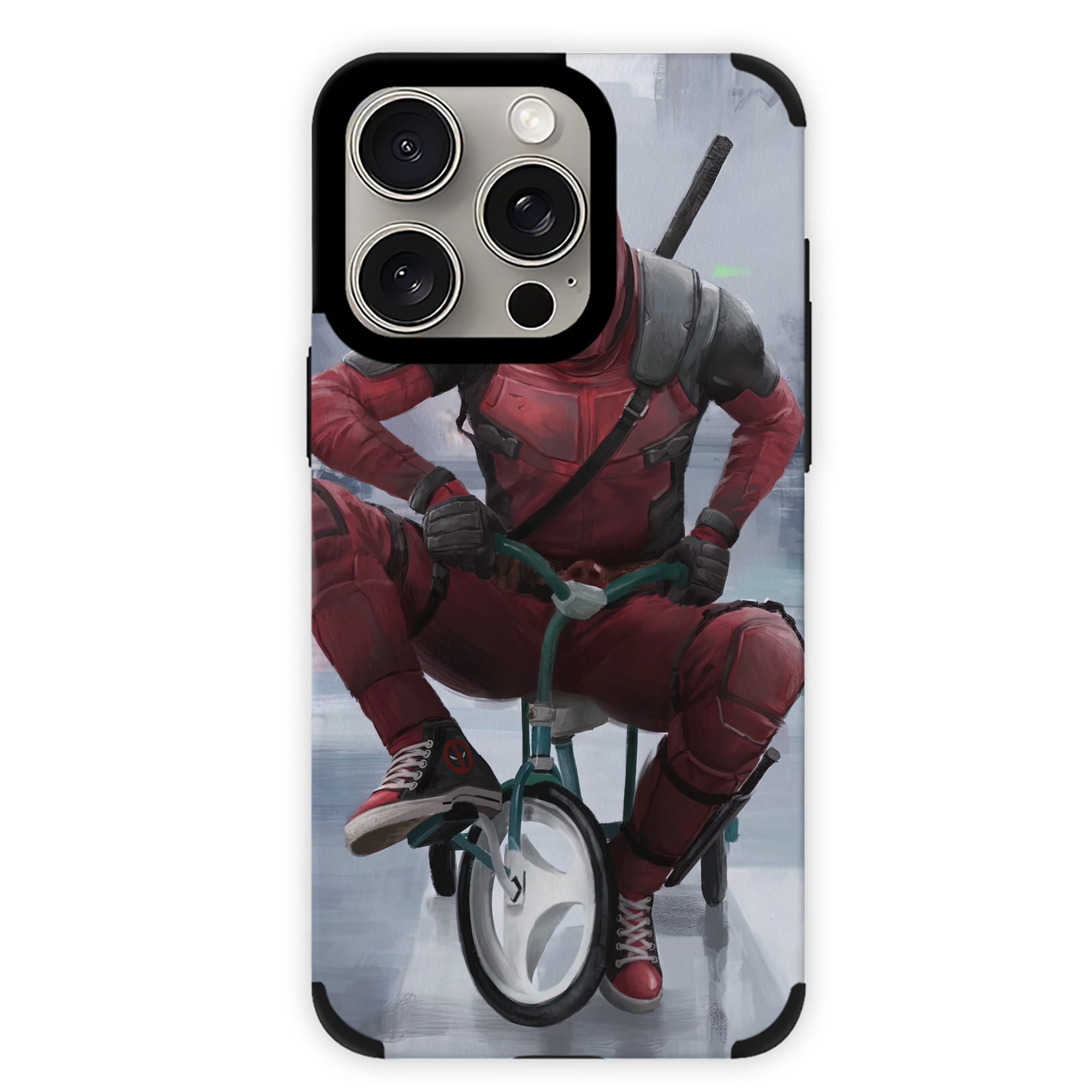 （画像用） Deadpool デッドプール 【iPhone15ProMax対応】 PUレザー スマホケース 耐衝撃＆黄変防止
