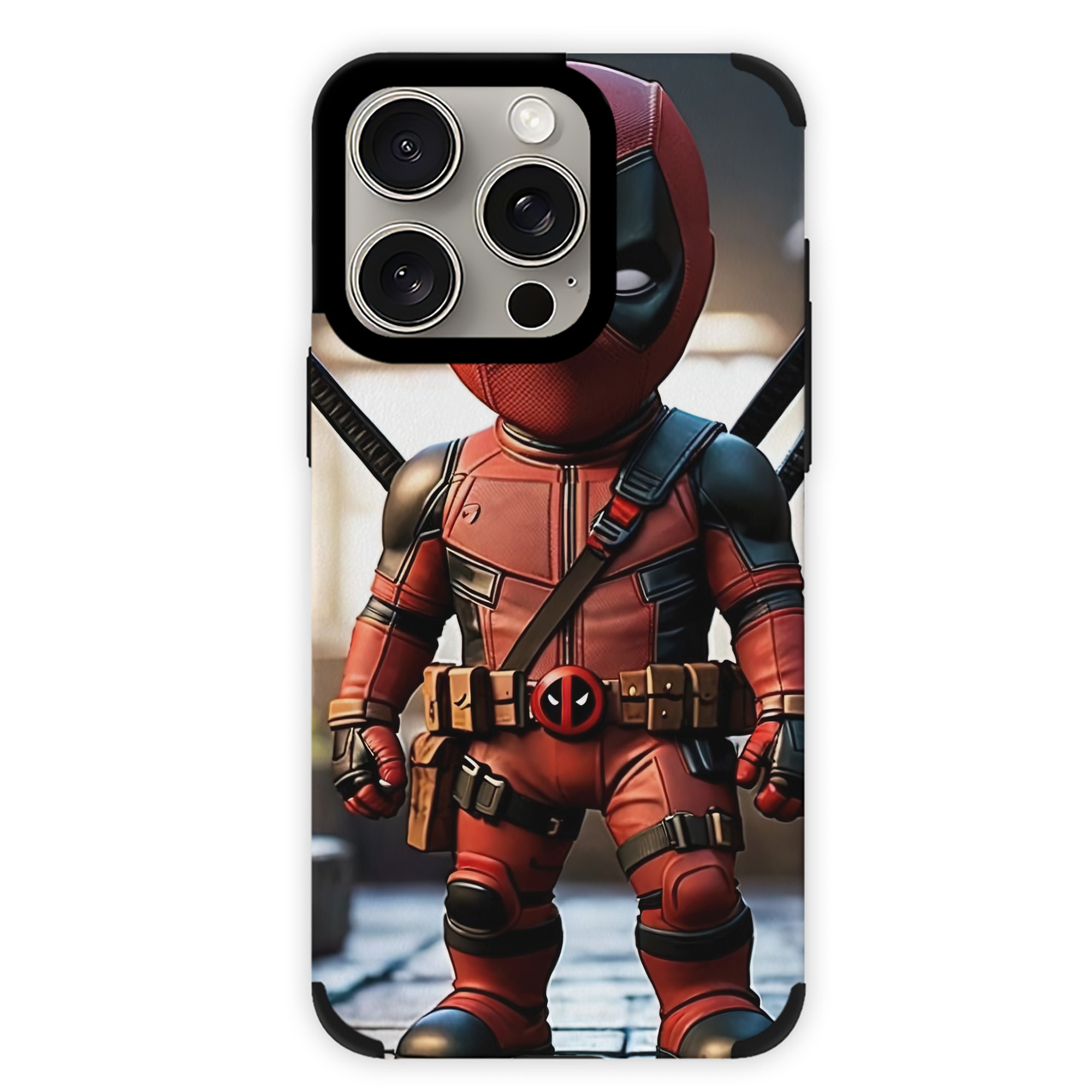 （画像用） Deadpool デッドプール 【iPhone15ProMax対応】 PUレザー スマホケース 耐衝撃＆黄変防止