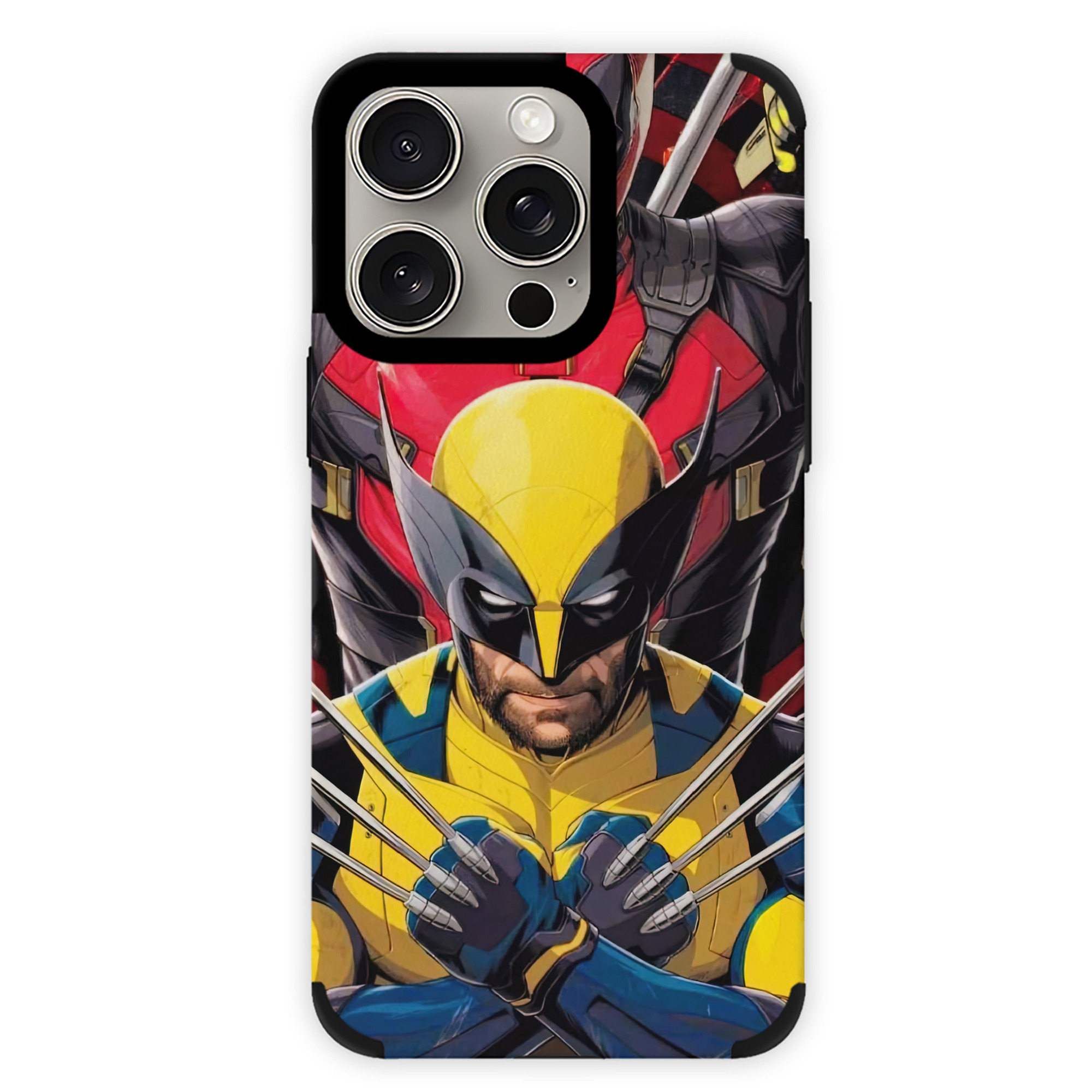 （画像用） Deadpool デッドプール 【iPhone15ProMax対応】 PUレザー スマホケース 耐衝撃＆黄変防止