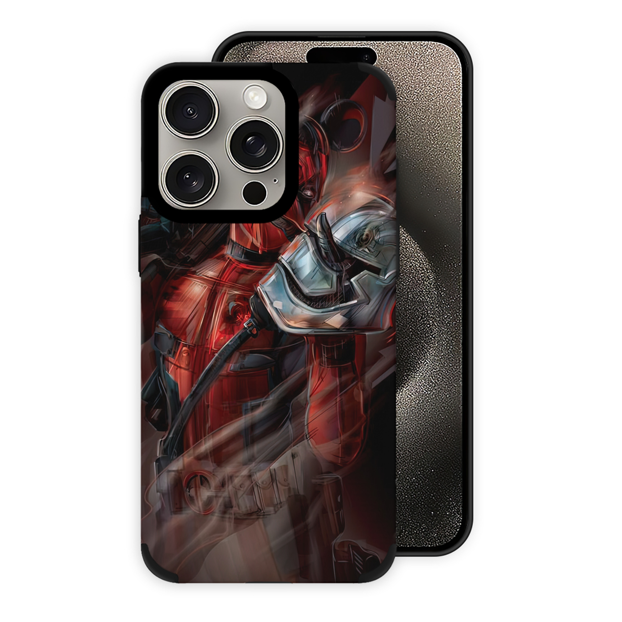 （画像用） Deadpool デッドプール 【iPhone15ProMax対応】 PUレザー スマホケース 耐衝撃＆黄変防止