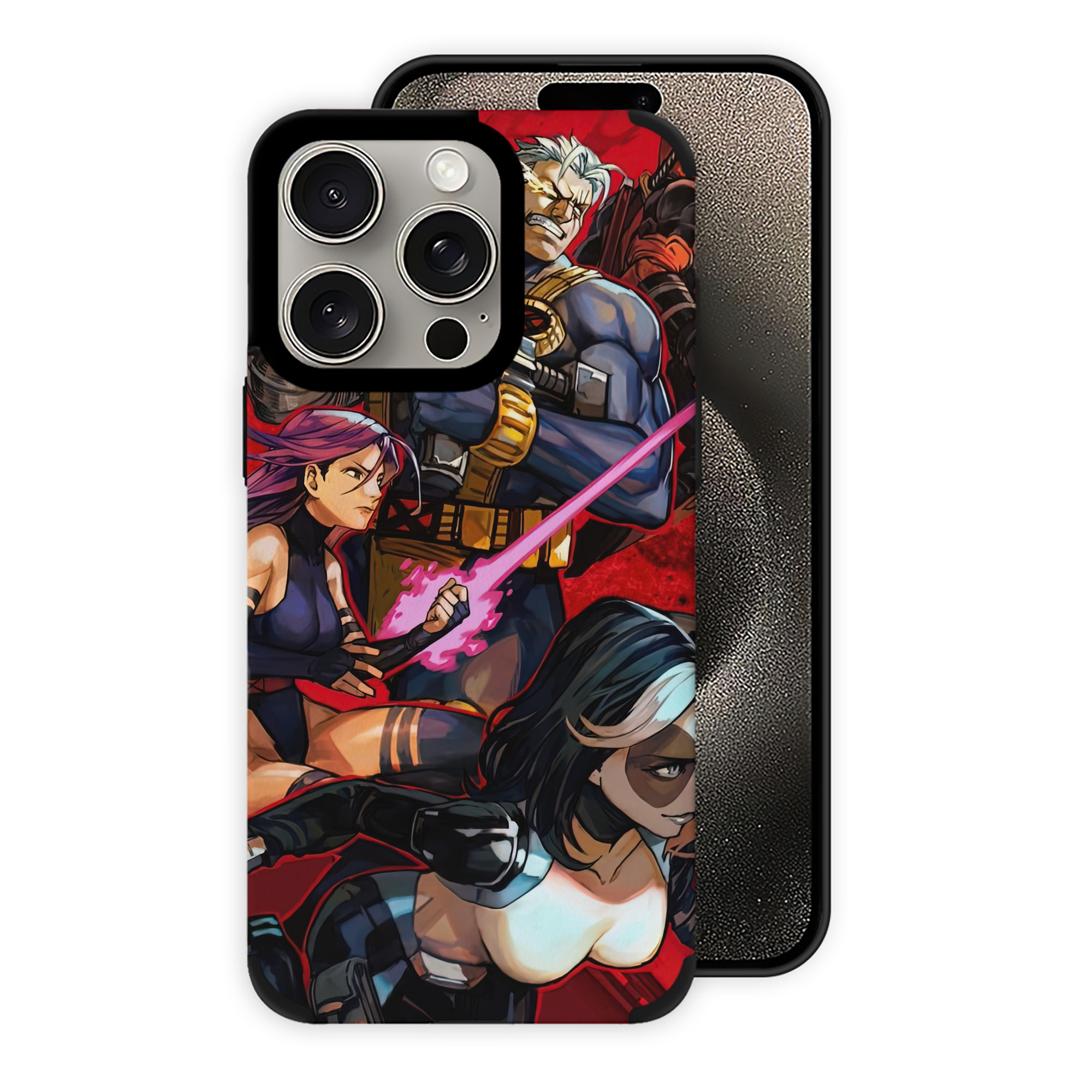 （画像用） Deadpool デッドプール 【iPhone15ProMax対応】 PUレザー スマホケース 耐衝撃＆黄変防止