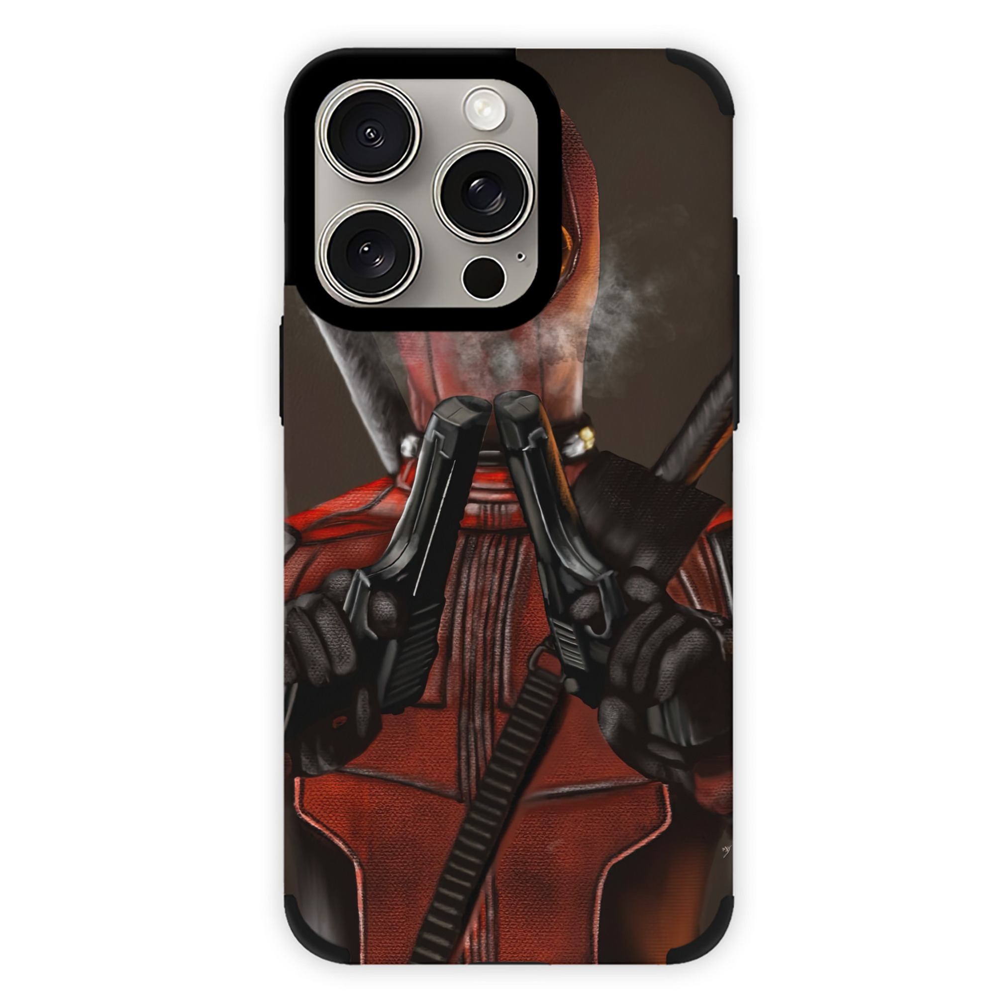 （画像用） Deadpool デッドプール 【iPhone15ProMax対応】 PUレザー スマホケース 耐衝撃＆黄変防止