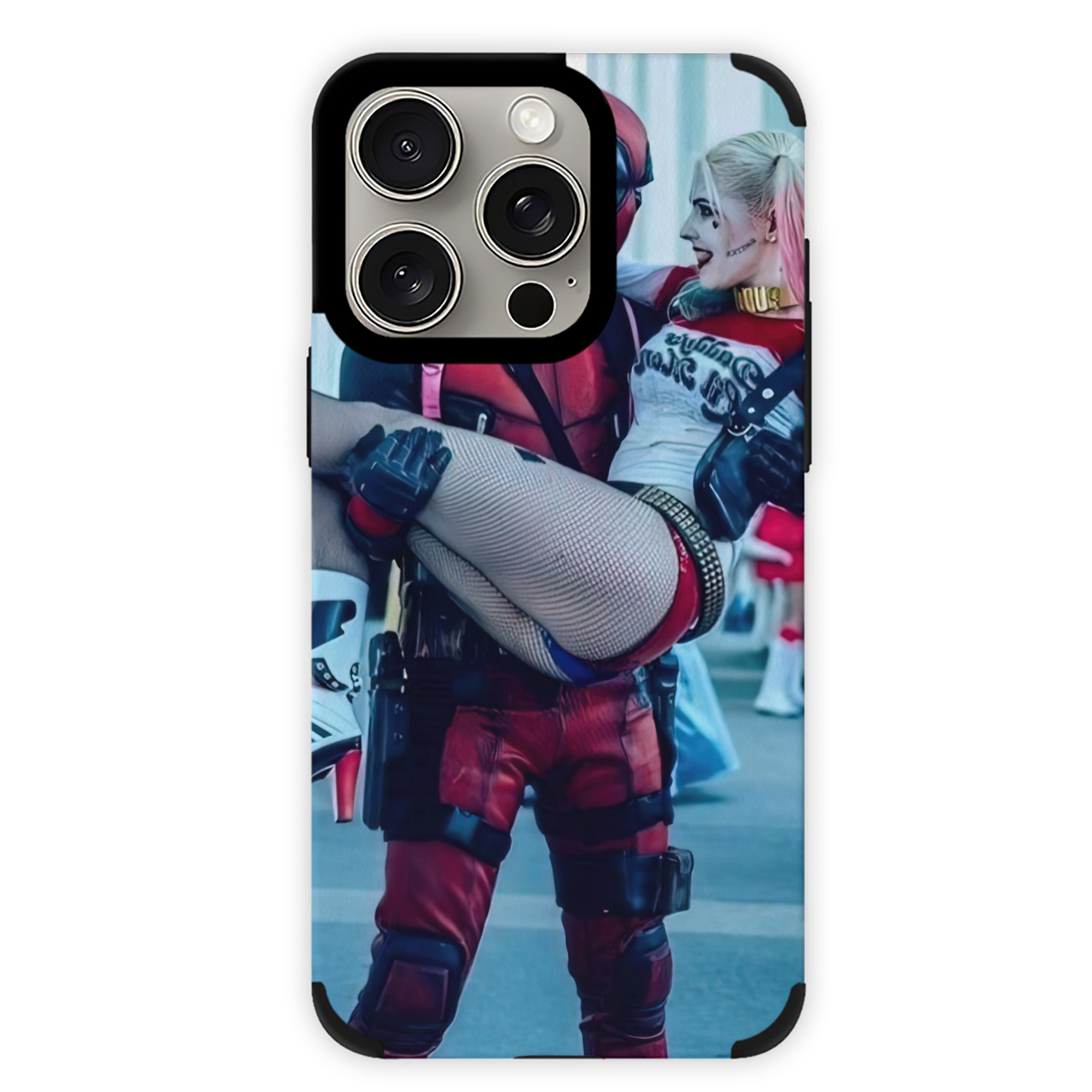 （画像用） Deadpool デッドプール 【iPhone15ProMax対応】 PUレザー スマホケース 耐衝撃＆黄変防止