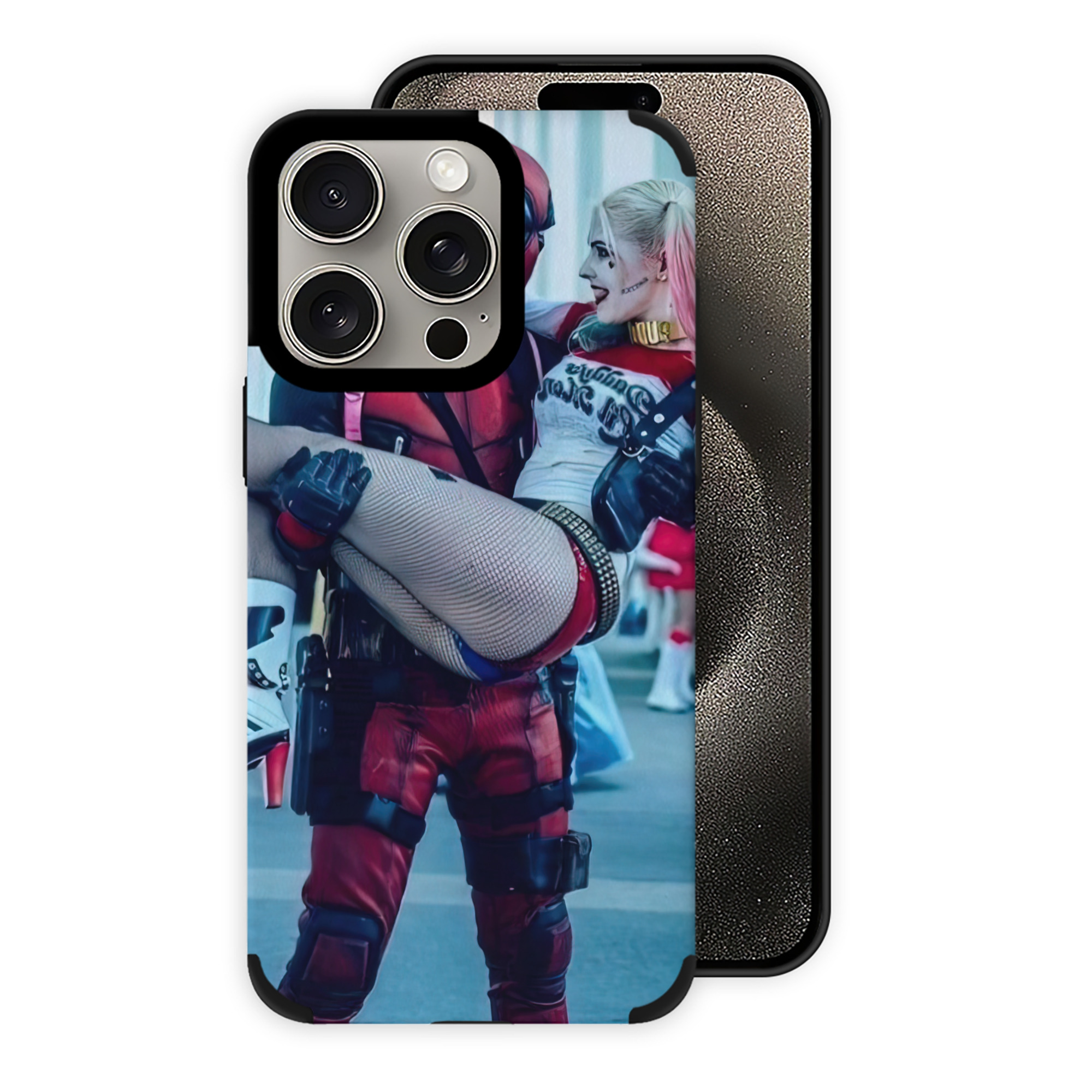 （画像用） Deadpool デッドプール 【iPhone15ProMax対応】 PUレザー スマホケース 耐衝撃＆黄変防止