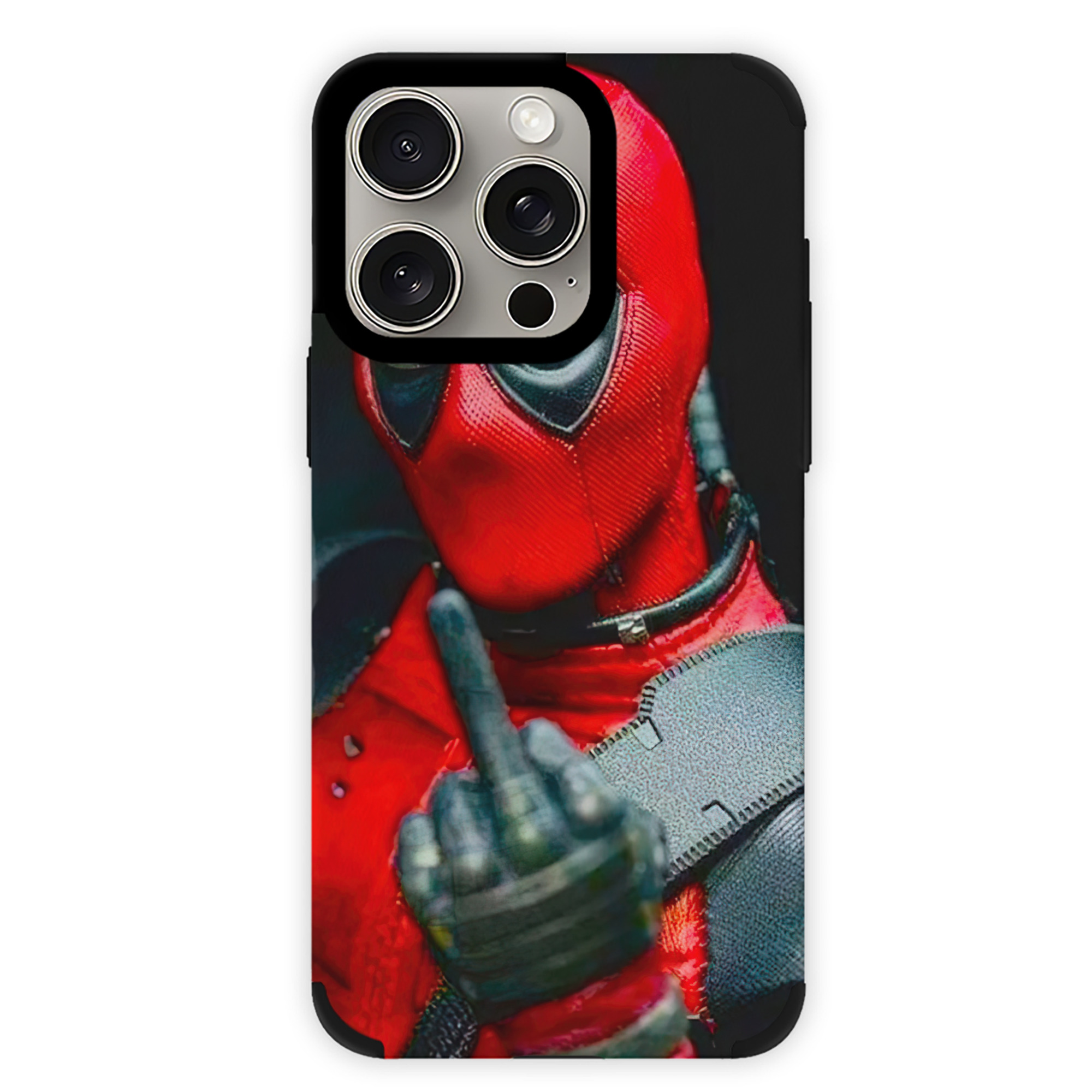 （画像用） Deadpool デッドプール 【iPhone15ProMax対応】 PUレザー スマホケース 耐衝撃＆黄変防止