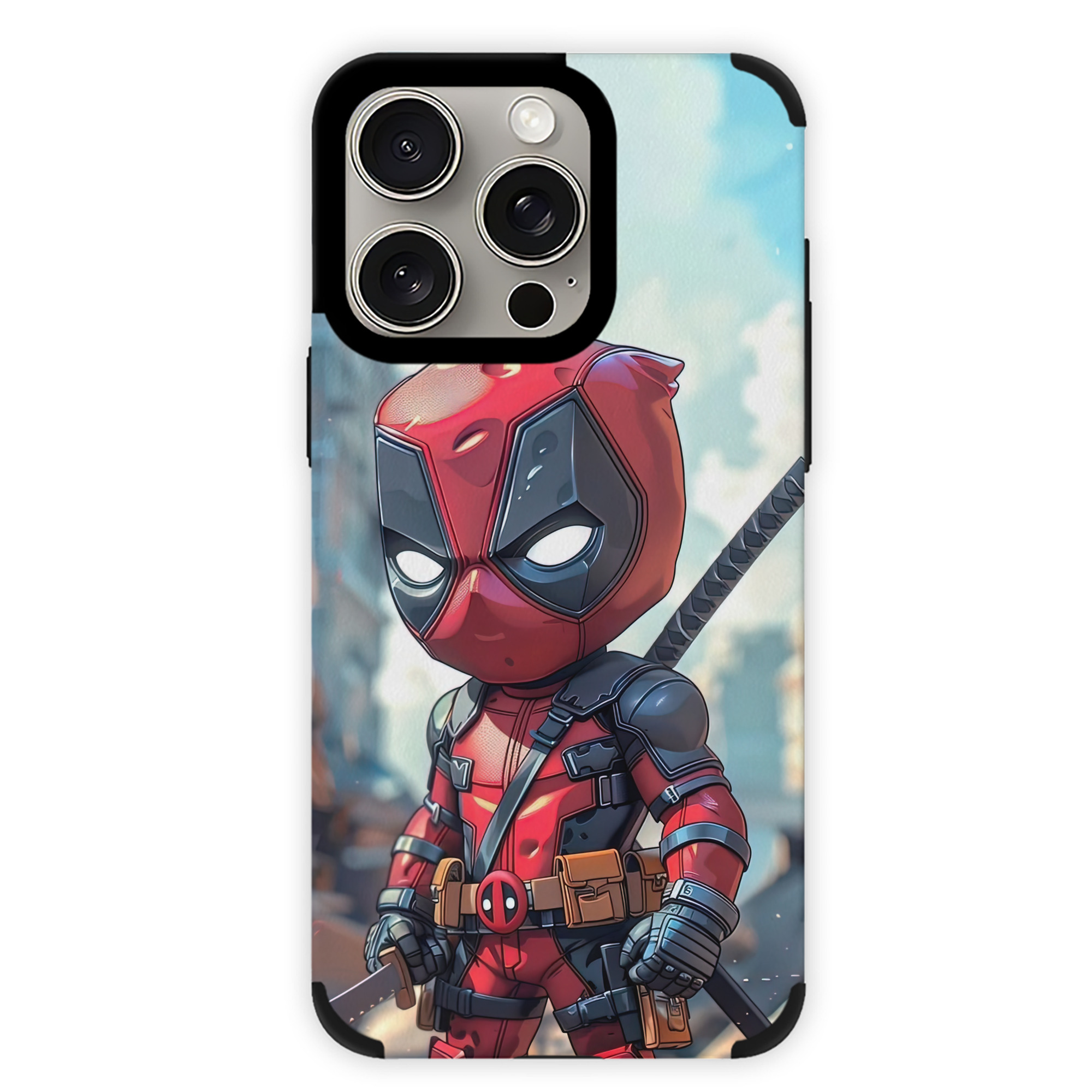 （画像用） Deadpool デッドプール 【iPhone15ProMax対応】 PUレザー スマホケース 耐衝撃＆黄変防止