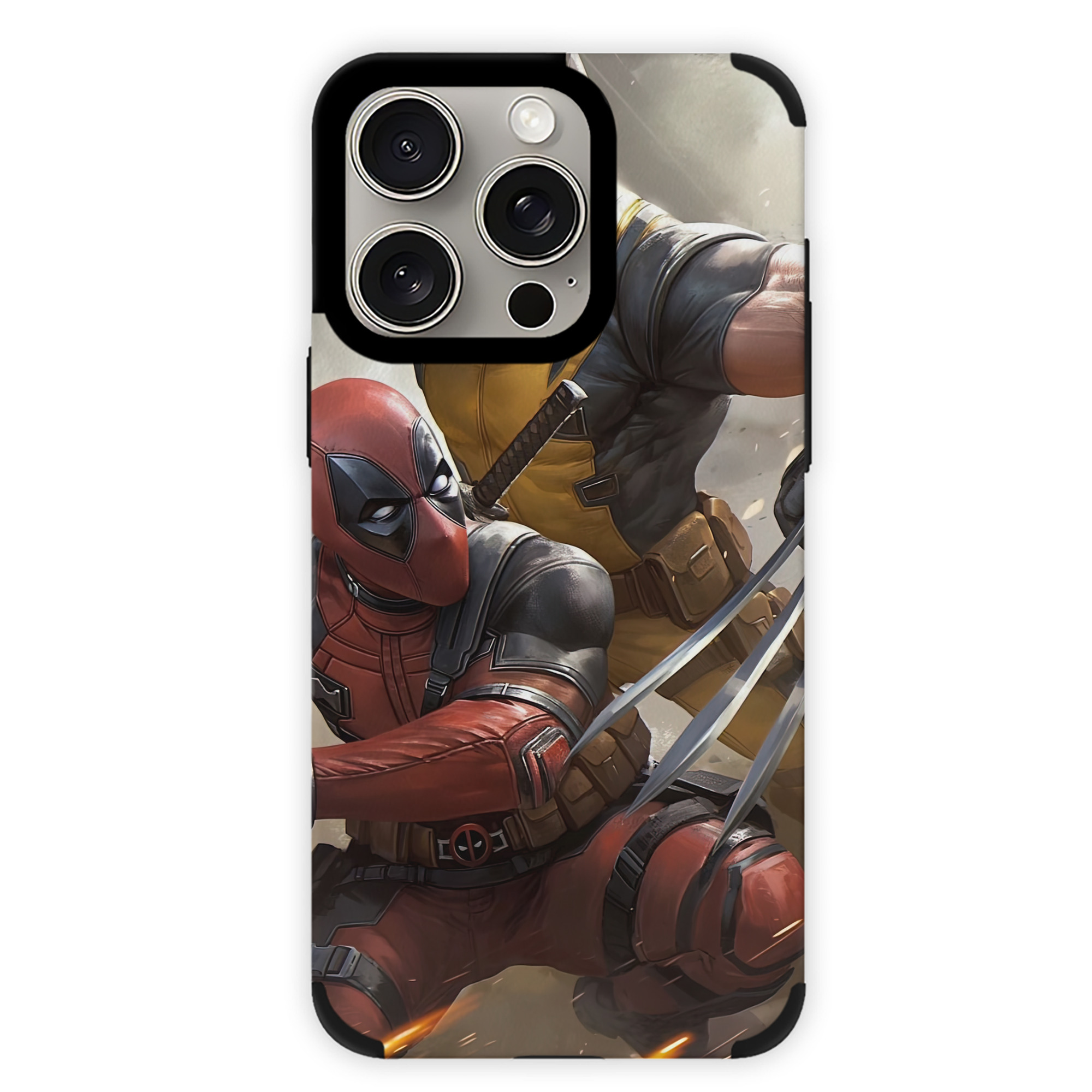 （画像用） Deadpool デッドプール 【iPhone15ProMax対応】 PUレザー スマホケース 耐衝撃＆黄変防止