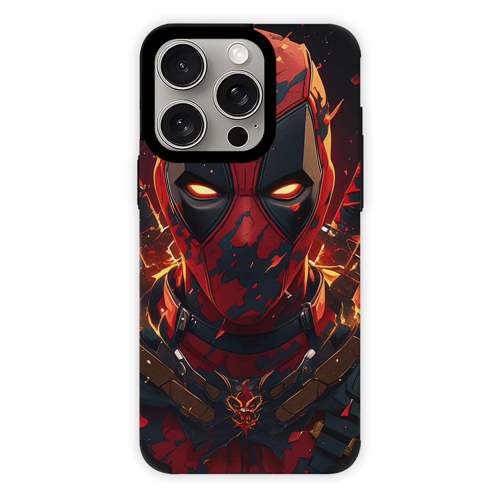 （画像用） Deadpool デッドプール 【iPhone15ProMax対応】 PUレザー スマホケース 耐衝撃＆黄変防止