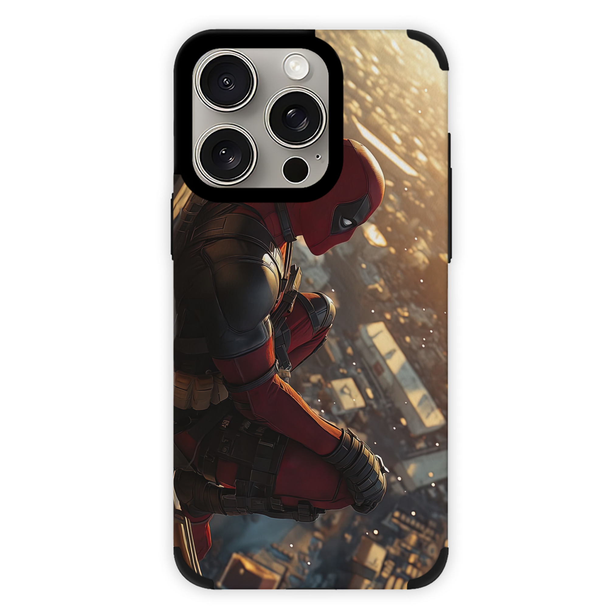 （画像用） Deadpool デッドプール 【iPhone15ProMax対応】 PUレザー スマホケース 耐衝撃＆黄変防止