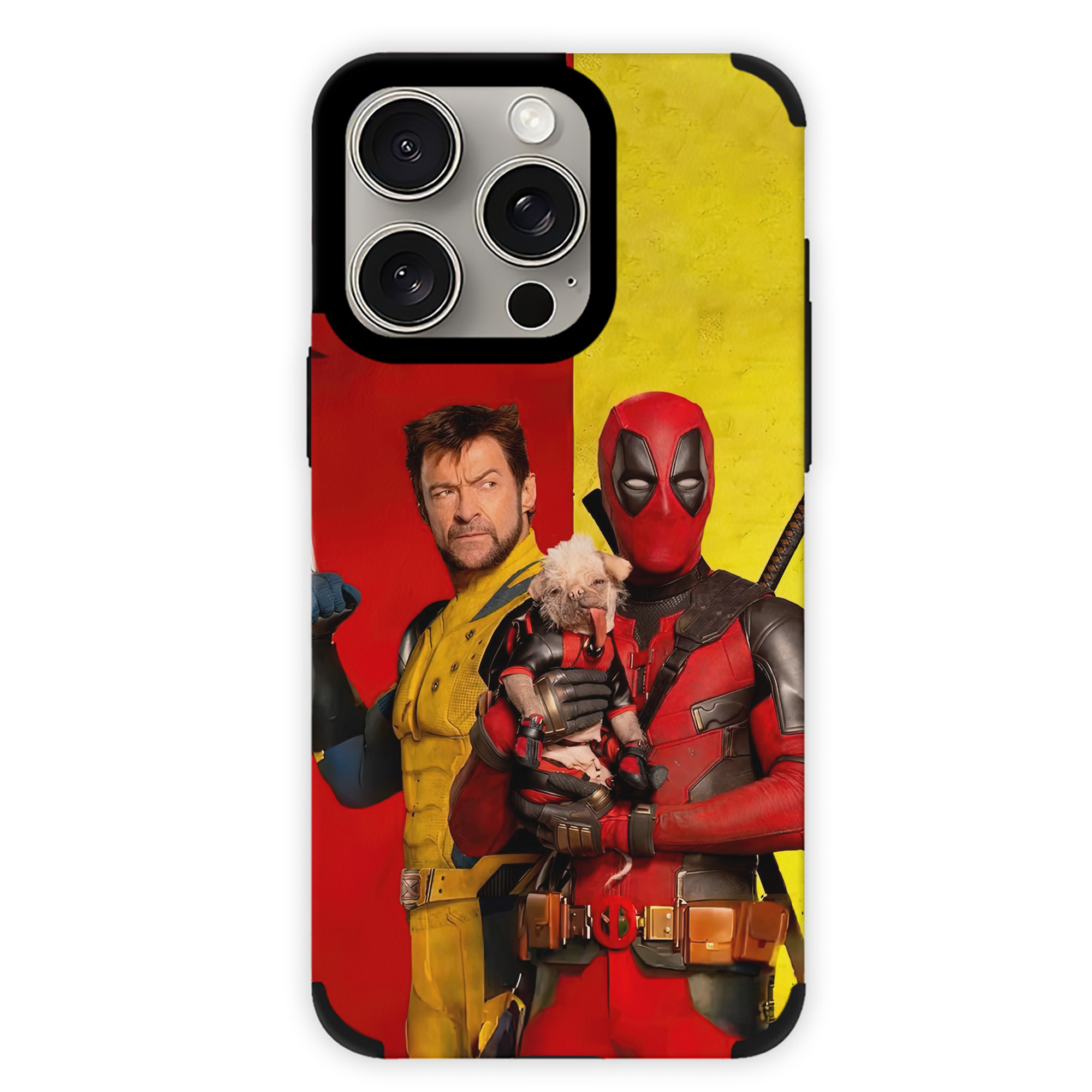 （画像用） Deadpool デッドプール 【iPhone15ProMax対応】 PUレザー スマホケース 耐衝撃＆黄変防止