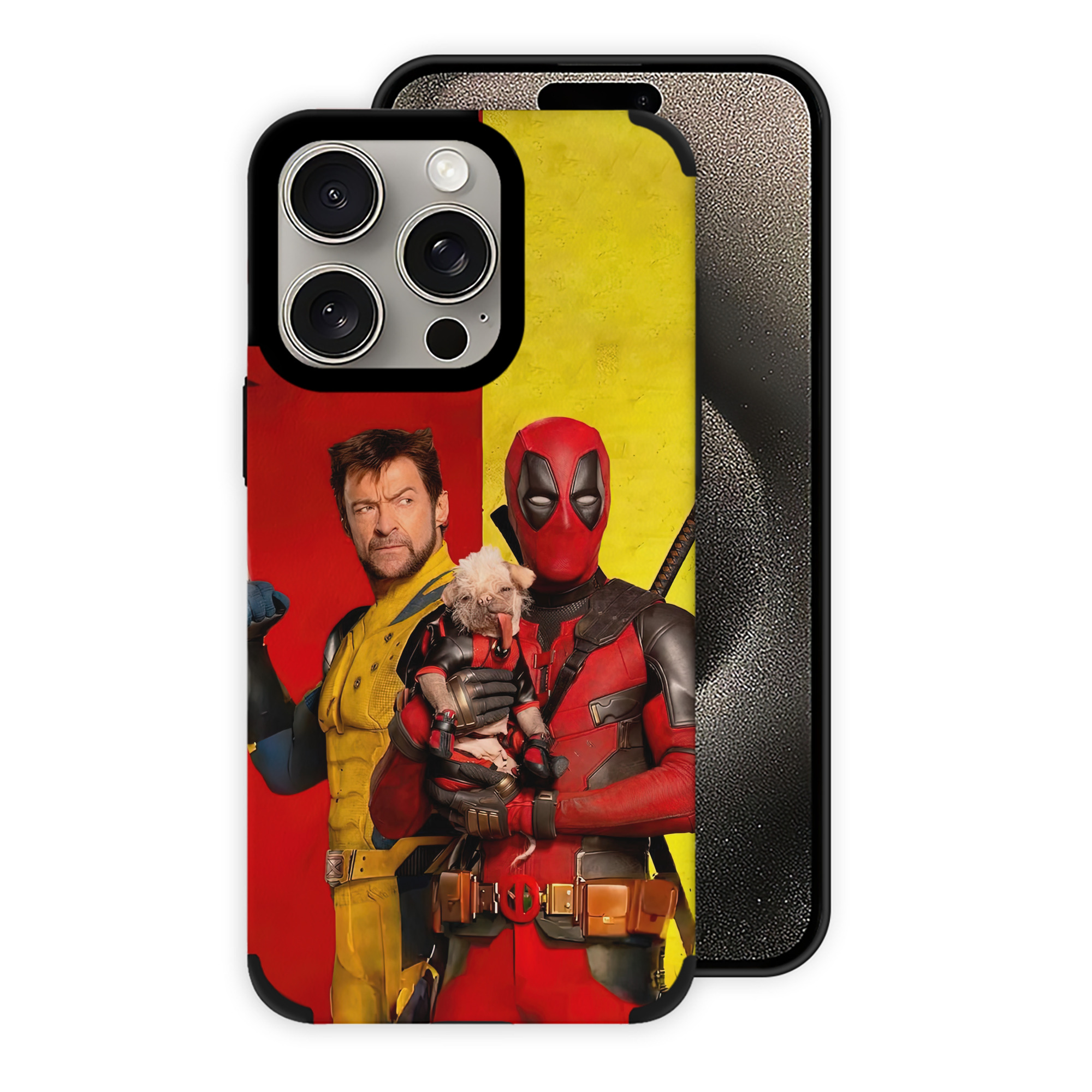 （画像用） Deadpool デッドプール 【iPhone15ProMax対応】 PUレザー スマホケース 耐衝撃＆黄変防止