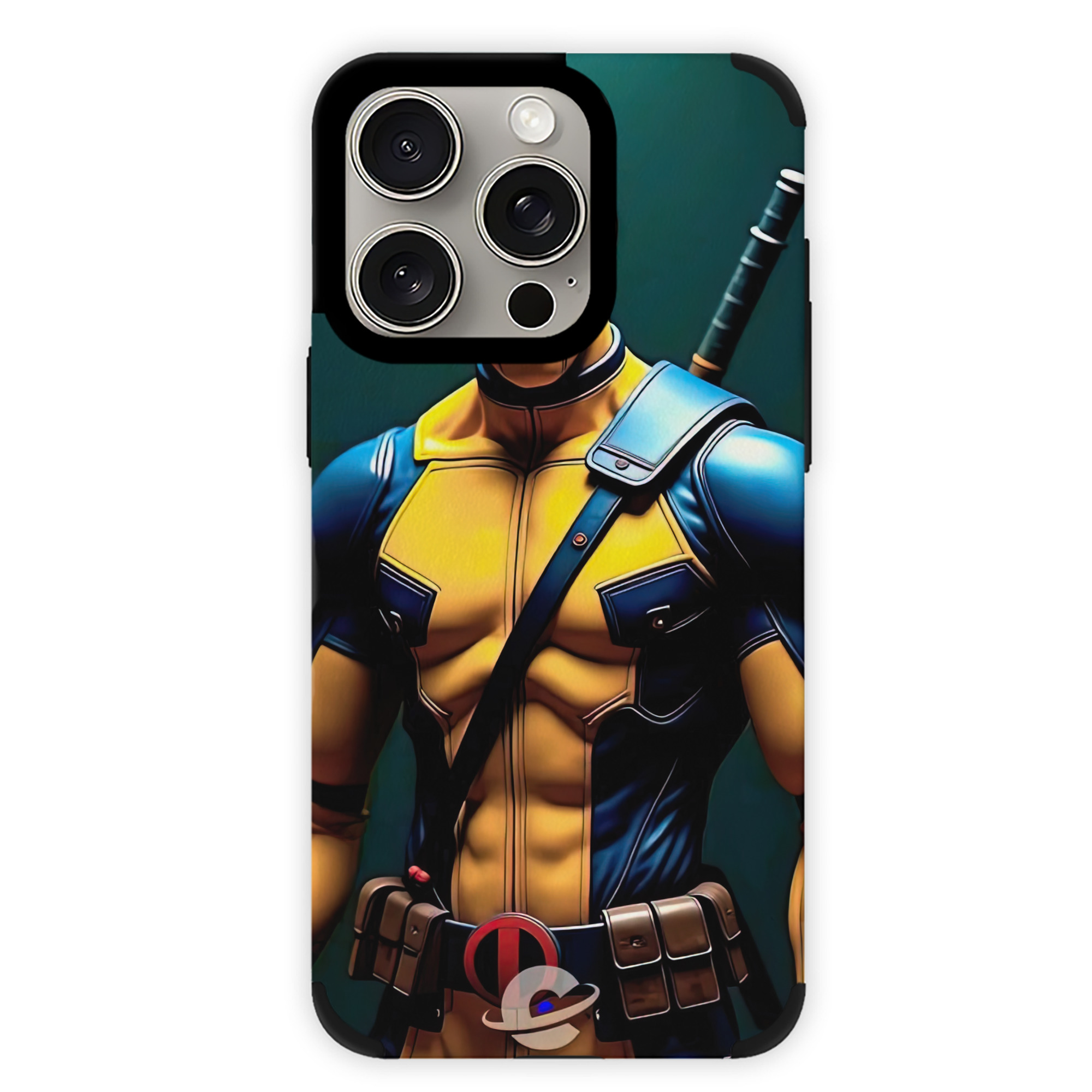 （画像用） Deadpool デッドプール 【iPhone15ProMax対応】 PUレザー スマホケース 耐衝撃＆黄変防止