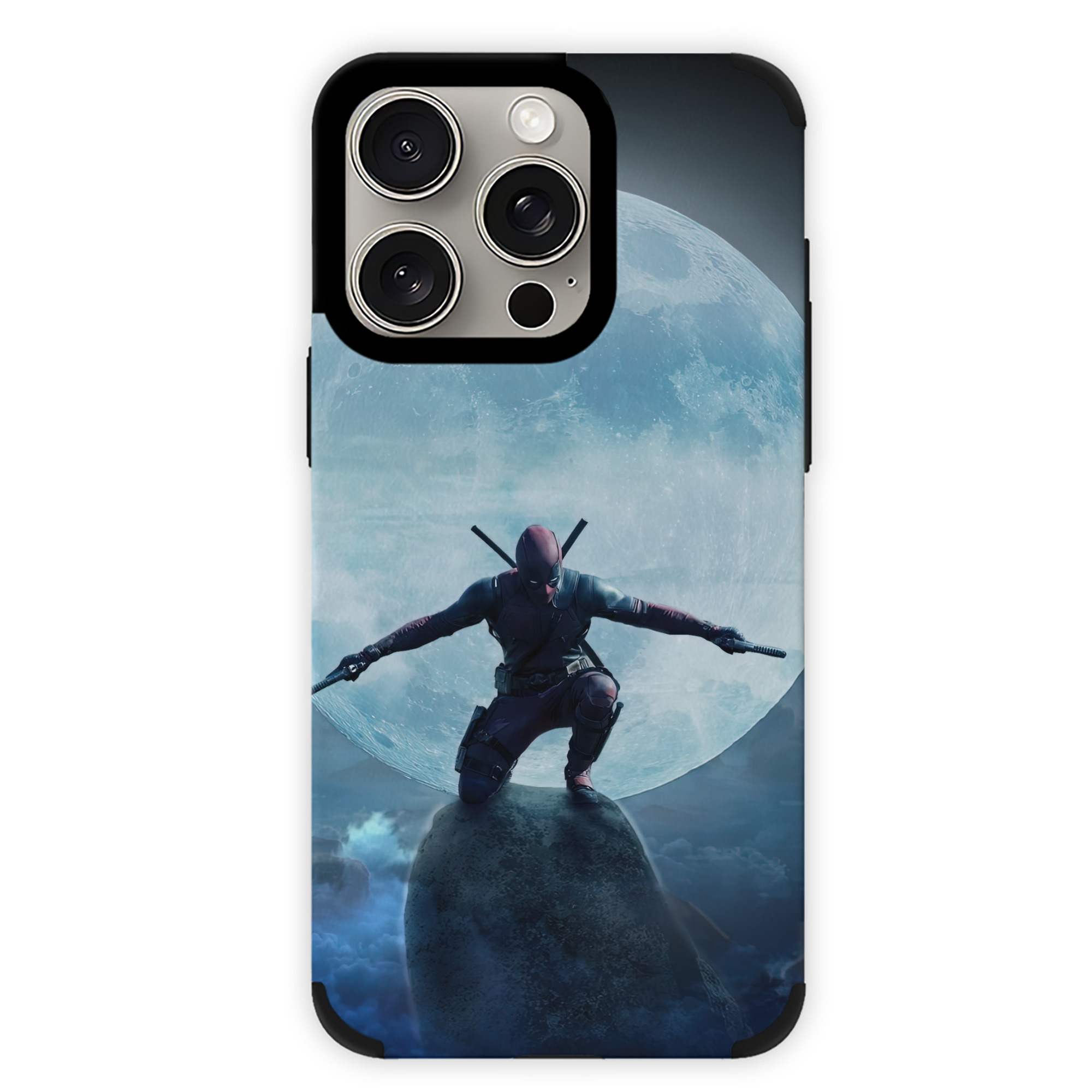 （画像用） Deadpool デッドプール 【iPhone15ProMax対応】 PUレザー スマホケース 耐衝撃＆黄変防止