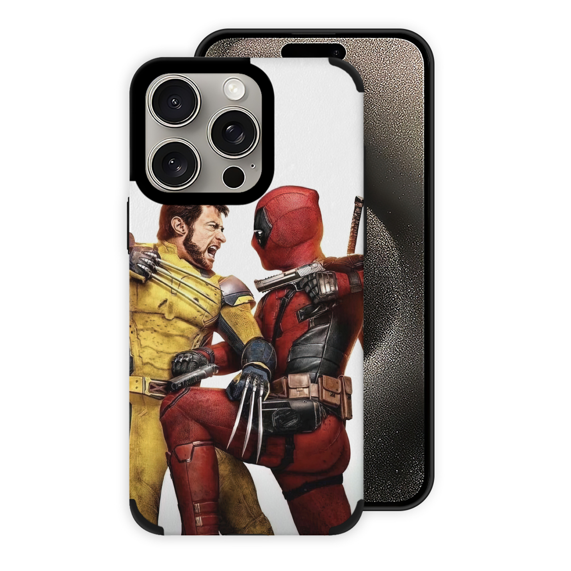 （画像用） Deadpool デッドプール 【iPhone15ProMax対応】 PUレザー スマホケース 耐衝撃＆黄変防止