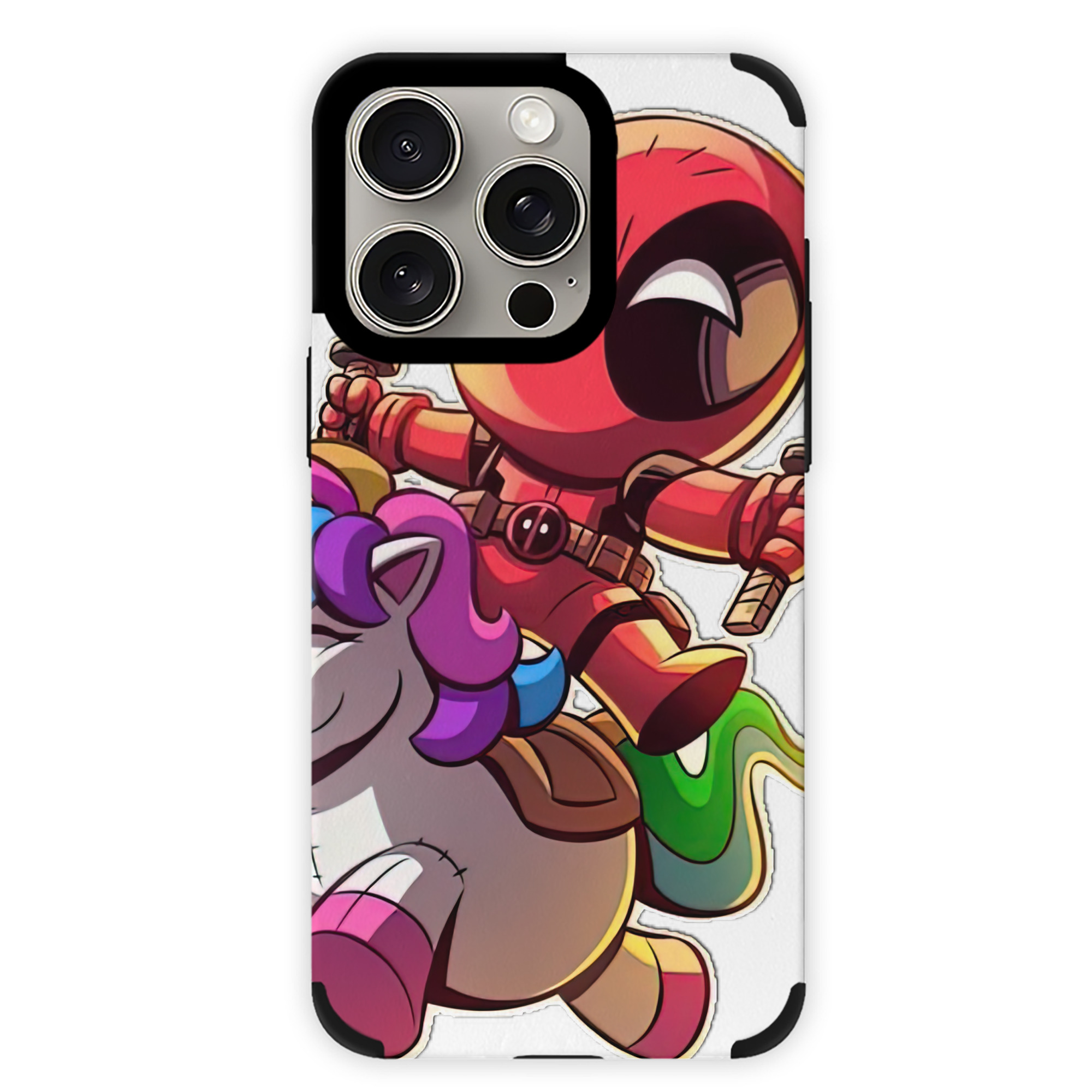 （画像用） Deadpool デッドプール 【iPhone15ProMax対応】 PUレザー スマホケース 耐衝撃＆黄変防止