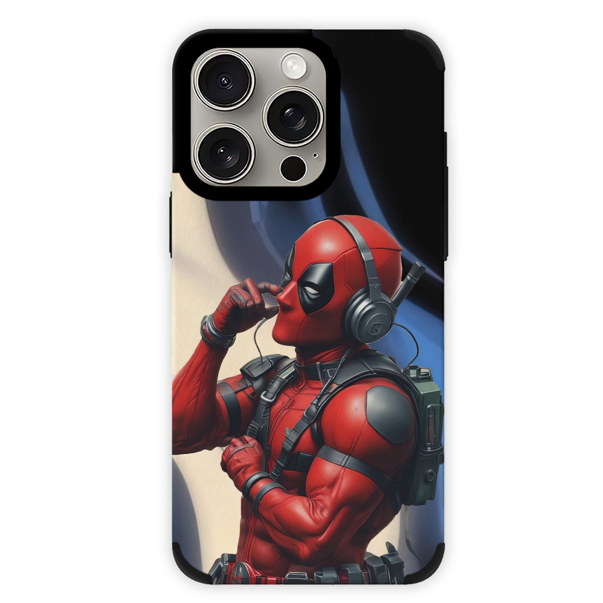 （画像用） Deadpool デッドプール 【iPhone15ProMax対応】 PUレザー スマホケース 耐衝撃＆黄変防止