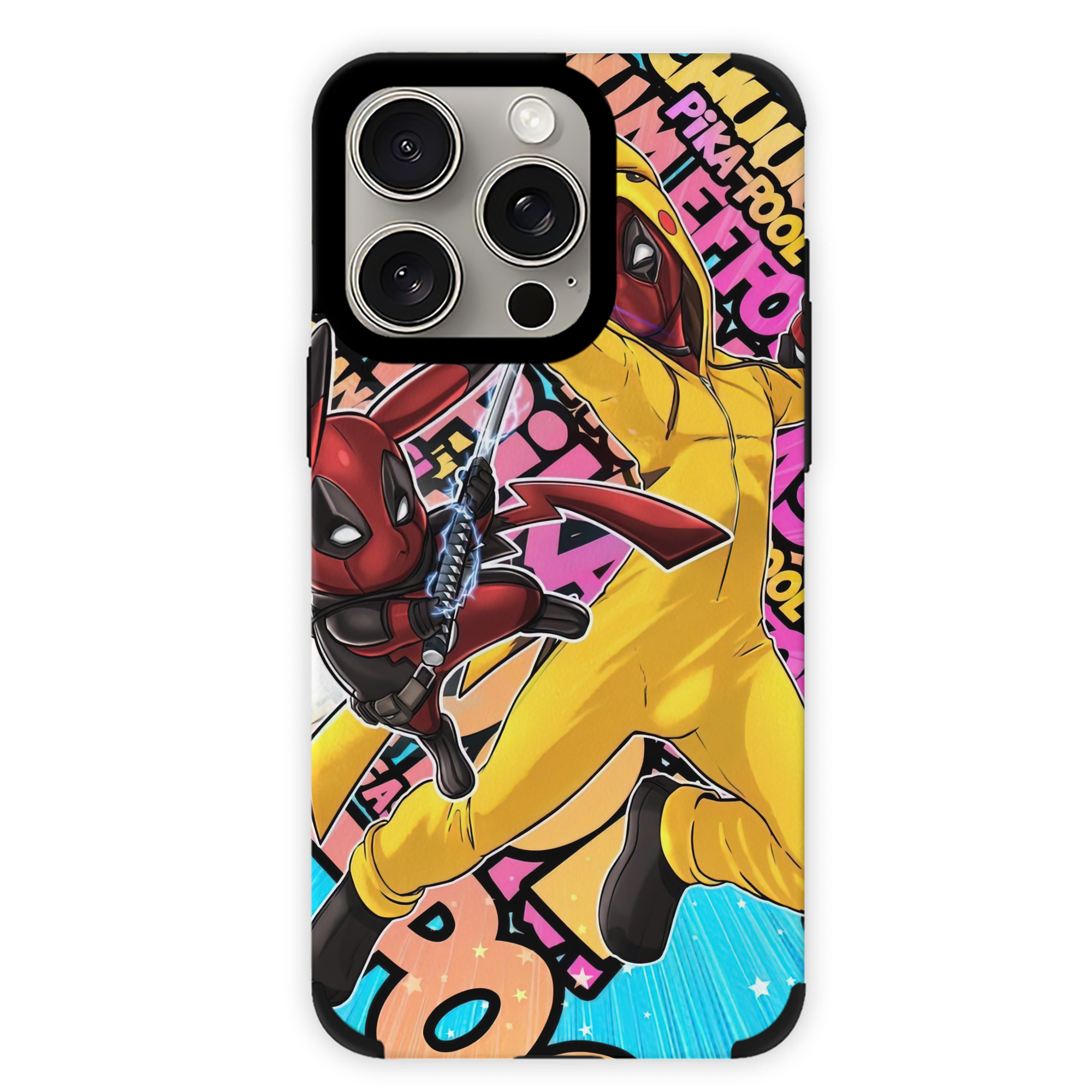 （画像用） Deadpool デッドプール 【iPhone15ProMax対応】 PUレザー スマホケース 耐衝撃＆黄変防止