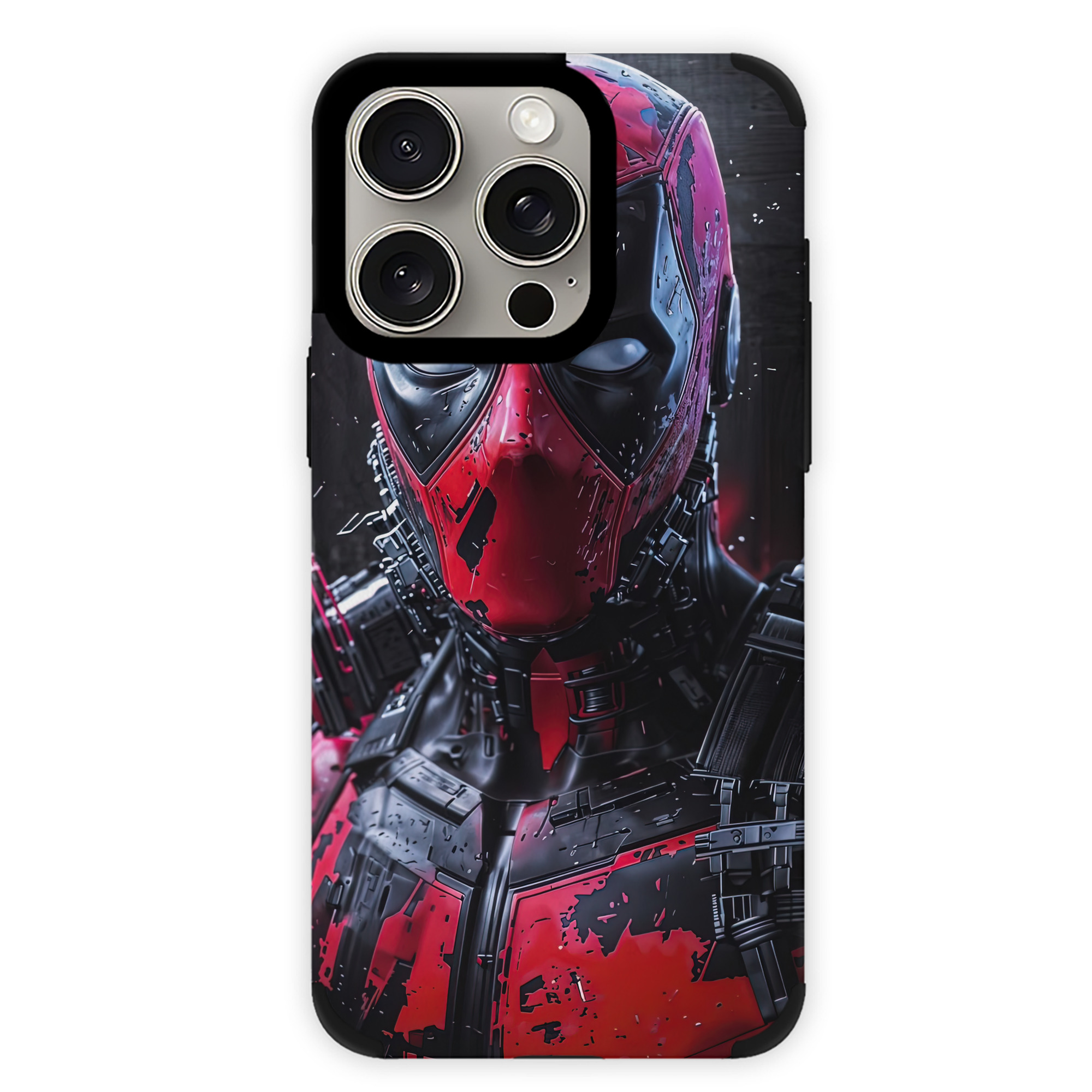 （画像用） Deadpool デッドプール 【iPhone15ProMax対応】 PUレザー スマホケース 耐衝撃＆黄変防止