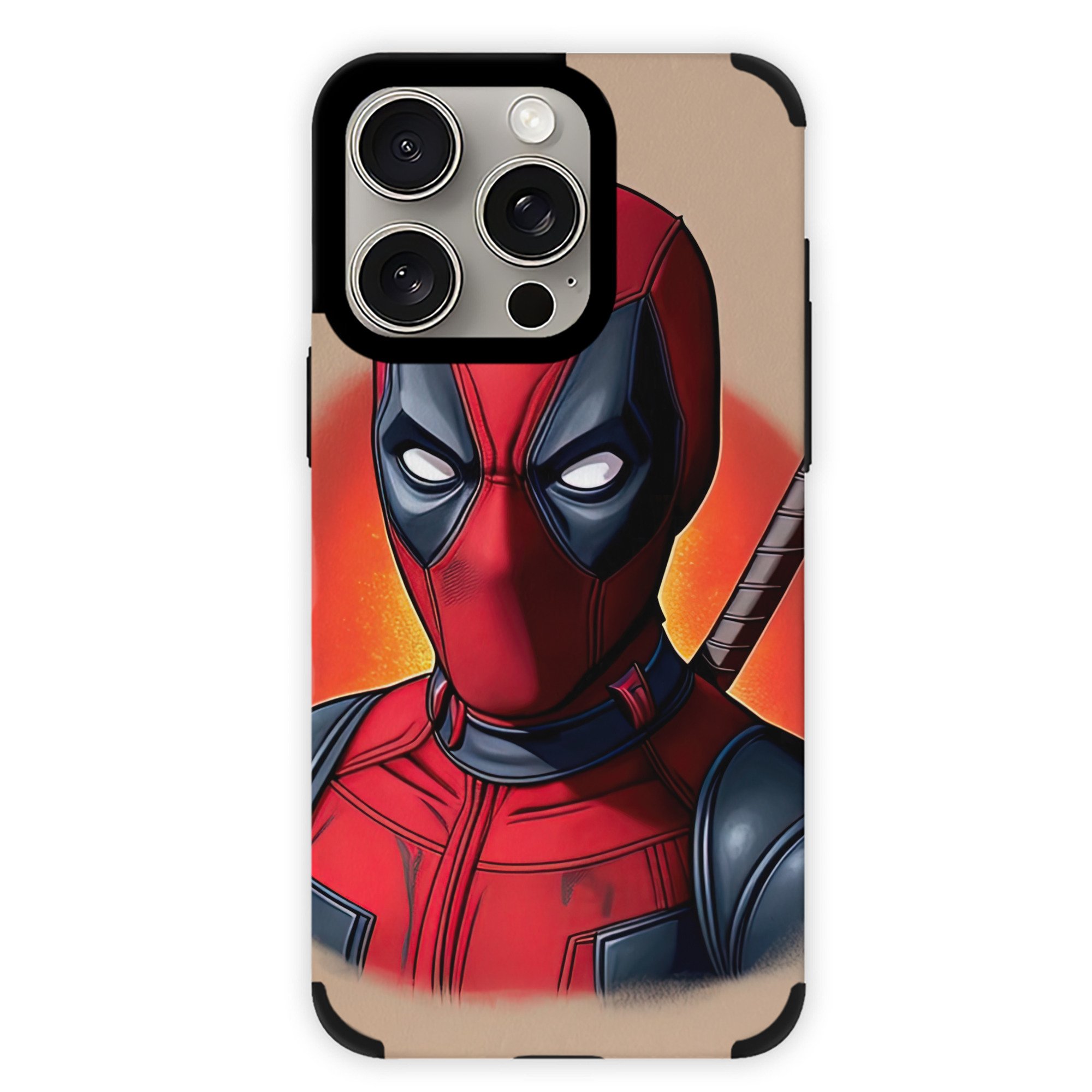 （画像用） Deadpool デッドプール 【iPhone15ProMax対応】 PUレザー スマホケース 耐衝撃＆黄変防止