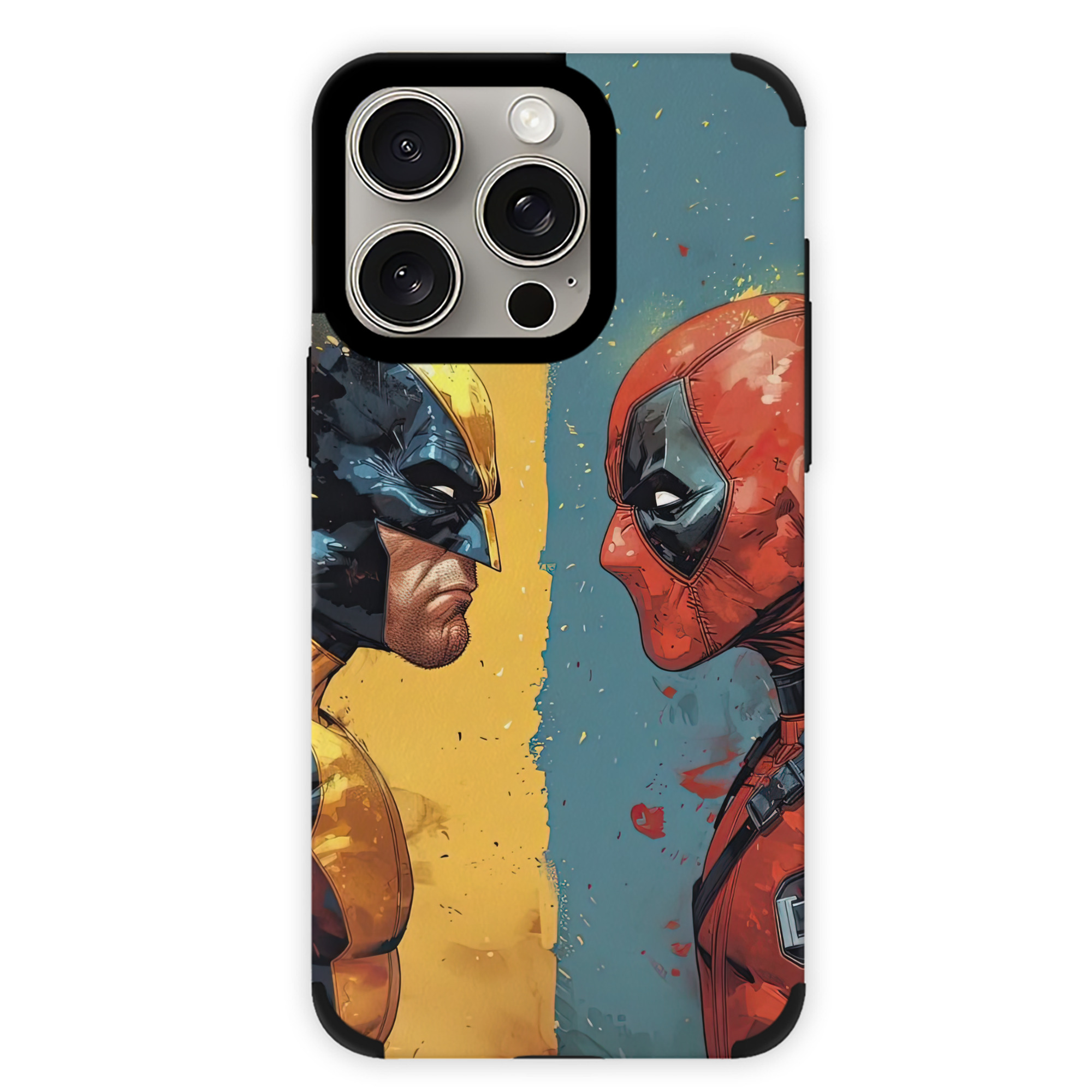 （画像用） Deadpool デッドプール 【iPhone15ProMax対応】 PUレザー スマホケース 耐衝撃＆黄変防止
