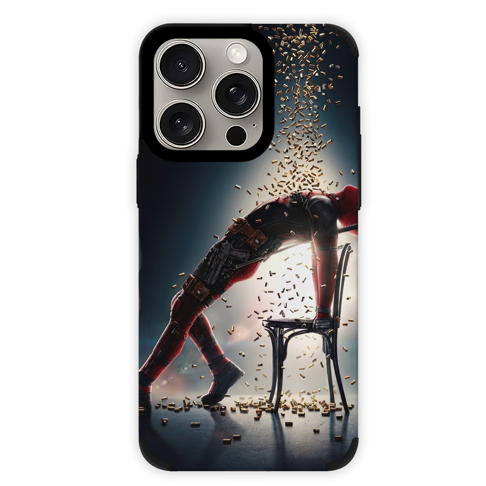 （画像用） Deadpool デッドプール 【iPhone15ProMax対応】 PUレザー スマホケース 耐衝撃＆黄変防止