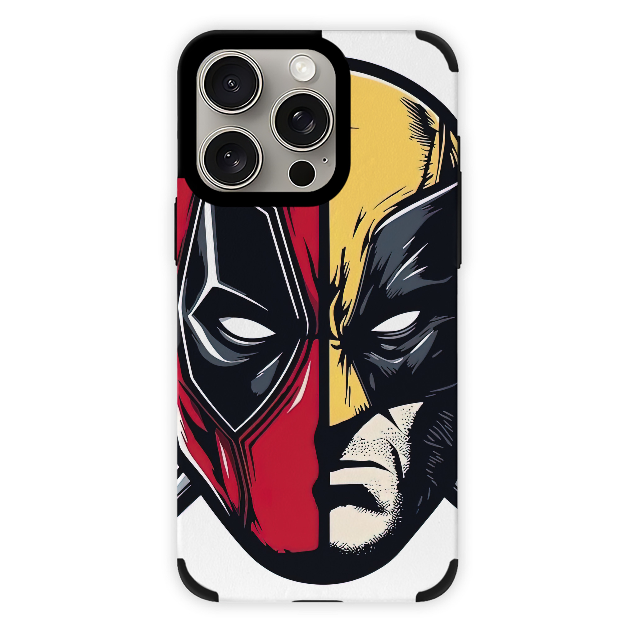 （画像用） Deadpool デッドプール 【iPhone15ProMax対応】 PUレザー スマホケース 耐衝撃＆黄変防止