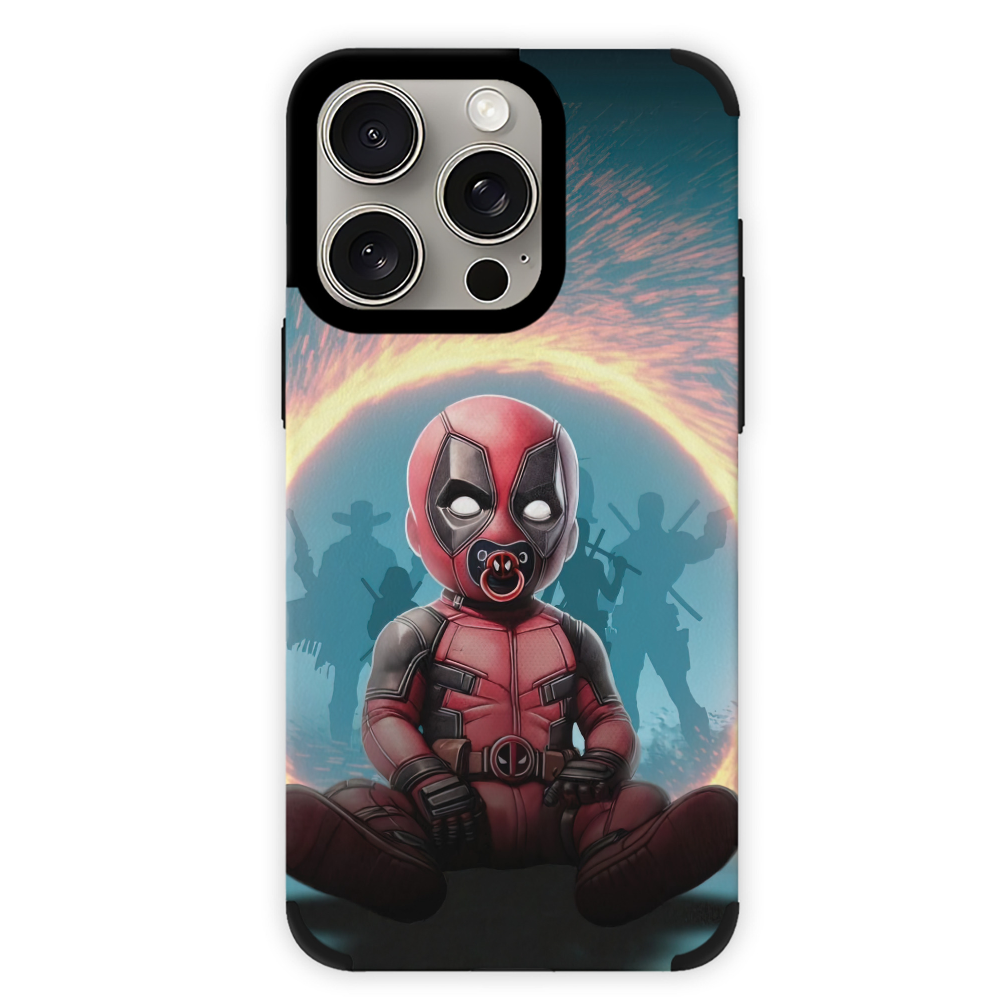 （画像用） Deadpool デッドプール 【iPhone15ProMax対応】 PUレザー スマホケース 耐衝撃＆黄変防止