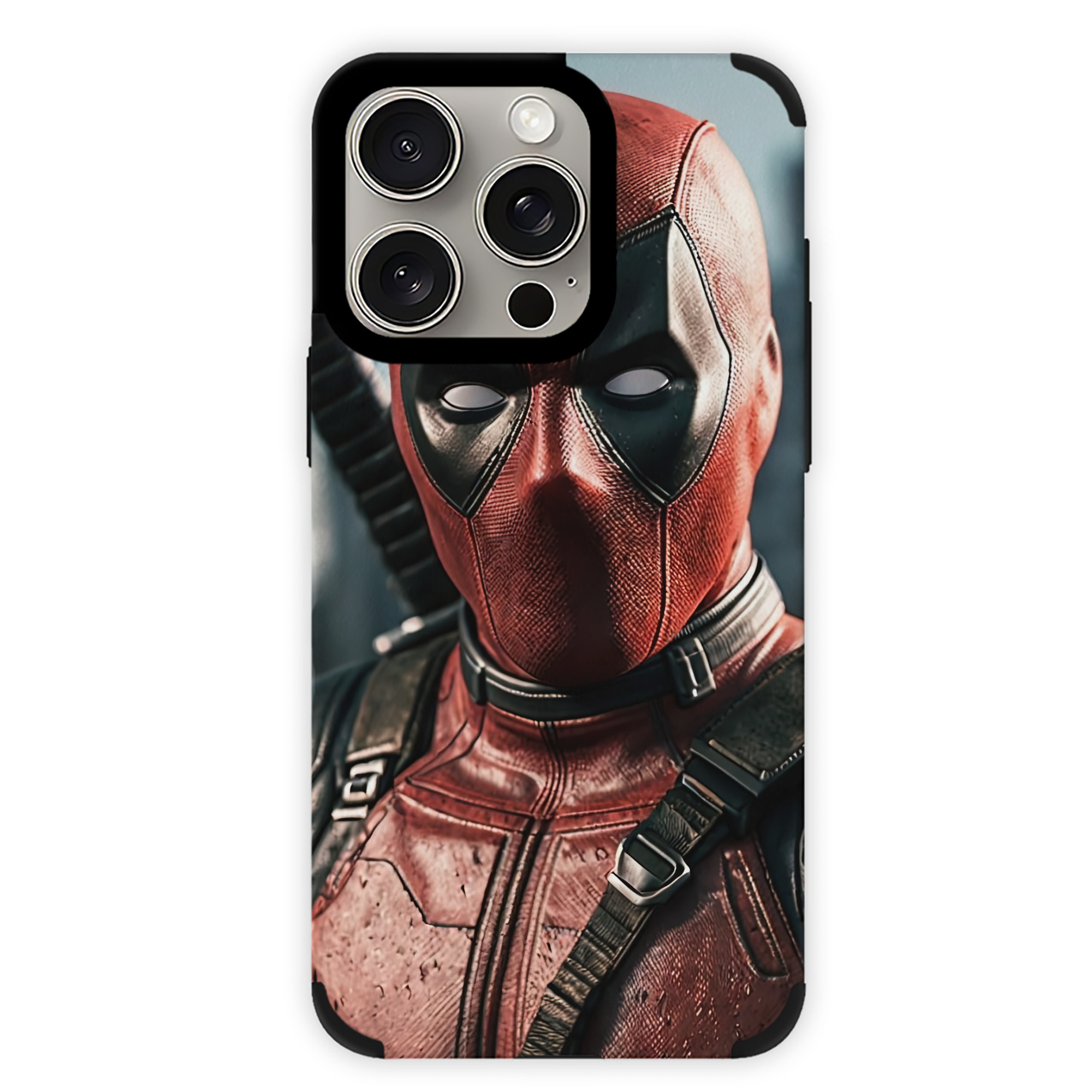 （画像用） Deadpool デッドプール 【iPhone15ProMax対応】 PUレザー スマホケース 耐衝撃＆黄変防止