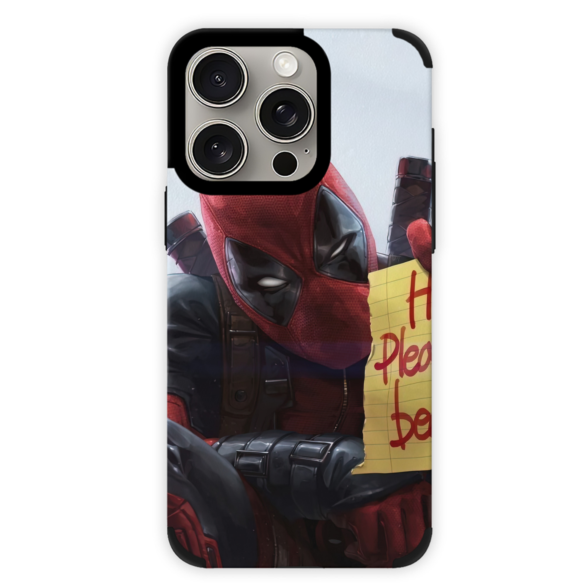 （画像用） Deadpool デッドプール 【iPhone15ProMax対応】 PUレザー スマホケース 耐衝撃＆黄変防止