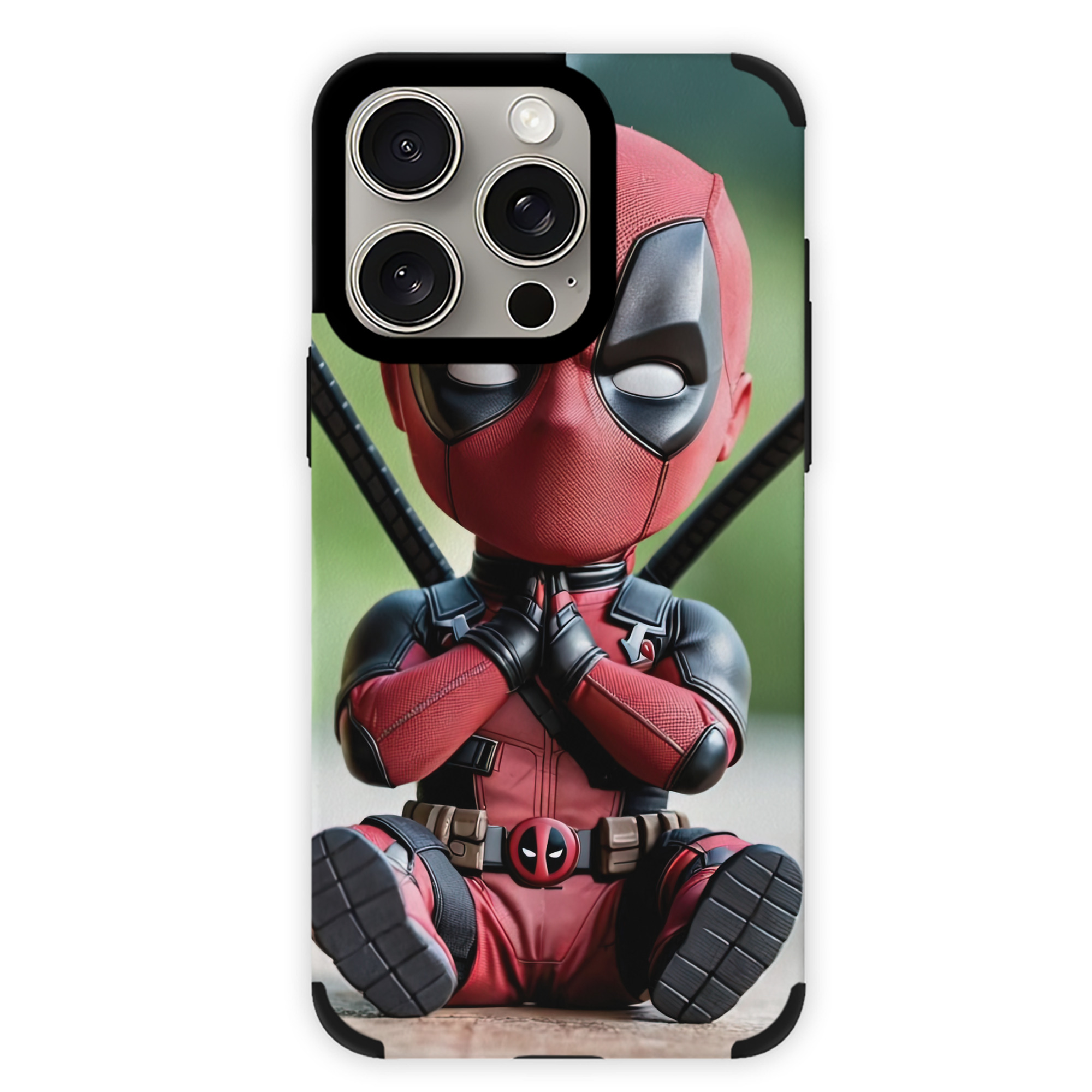 （画像用） Deadpool デッドプール 【iPhone15ProMax対応】 PUレザー スマホケース 耐衝撃＆黄変防止