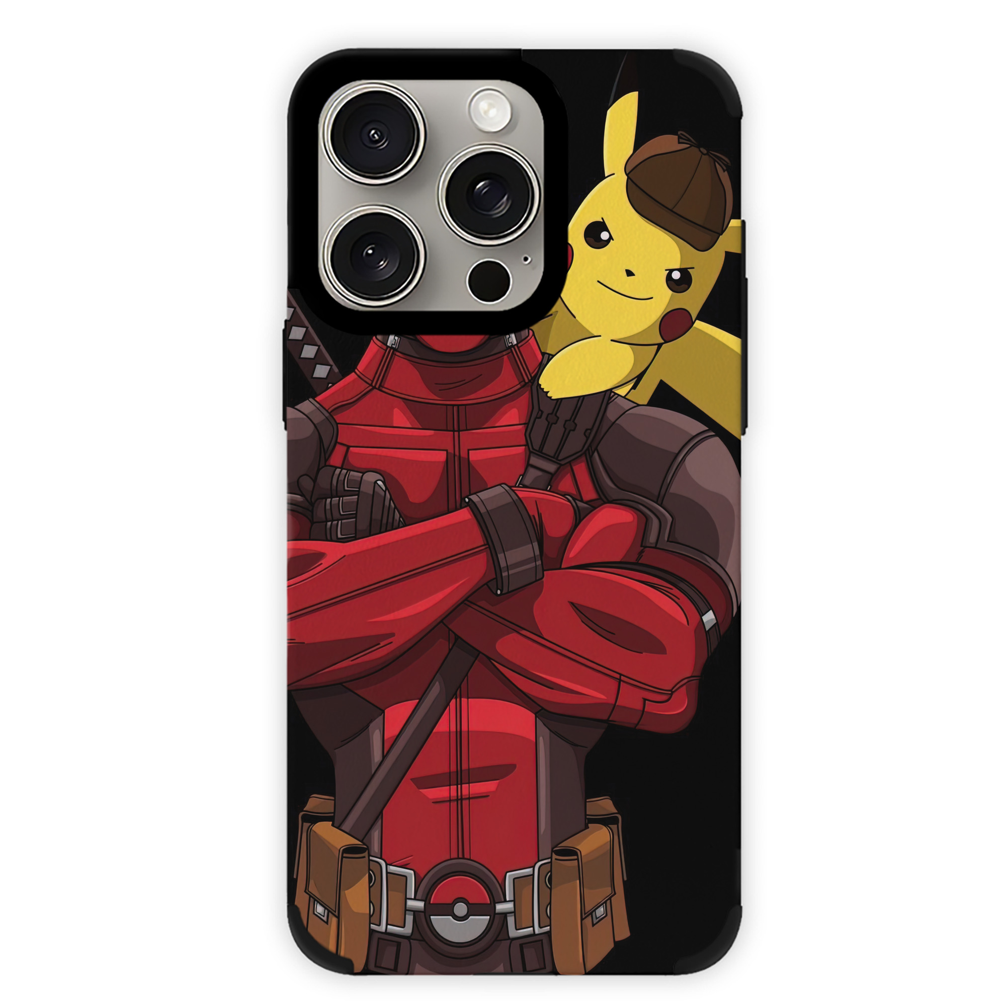 （画像用） Deadpool デッドプール 【iPhone15ProMax対応】 PUレザー スマホケース 耐衝撃＆黄変防止