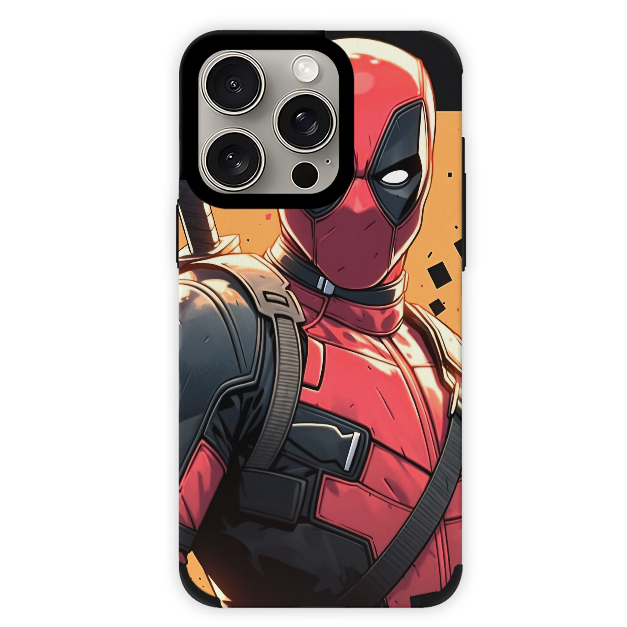 （画像用） Deadpool デッドプール 【iPhone15ProMax対応】 PUレザー スマホケース 耐衝撃＆黄変防止