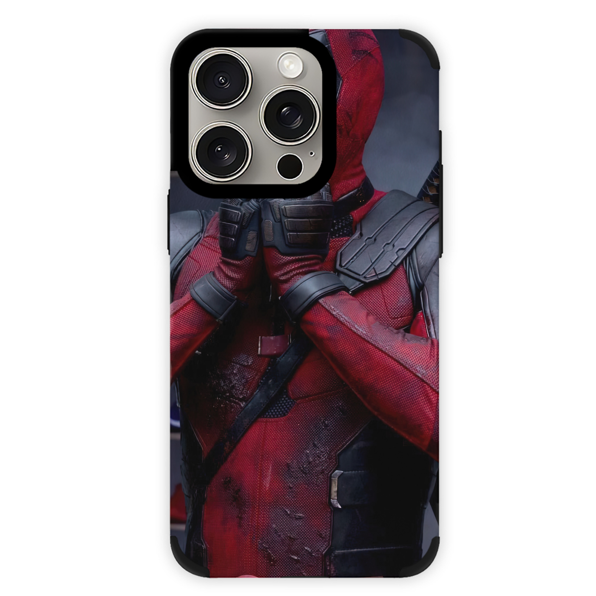 （画像用） Deadpool デッドプール 【iPhone15ProMax対応】 PUレザー スマホケース 耐衝撃＆黄変防止
