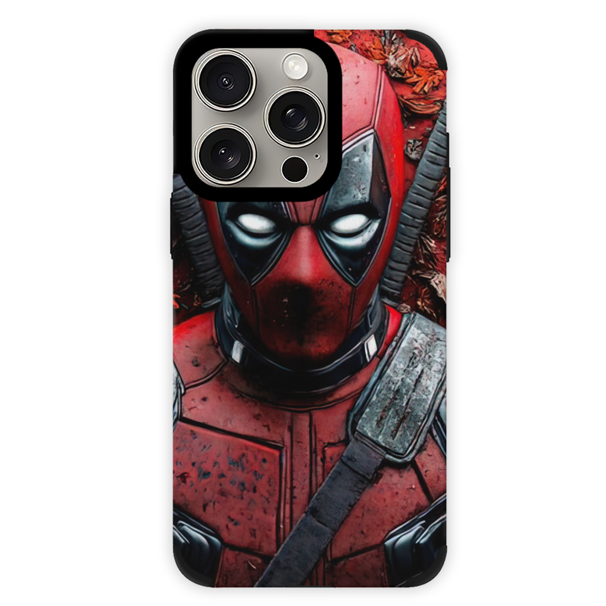 （画像用） Deadpool デッドプール 【iPhone15ProMax対応】 PUレザー スマホケース 耐衝撃＆黄変防止