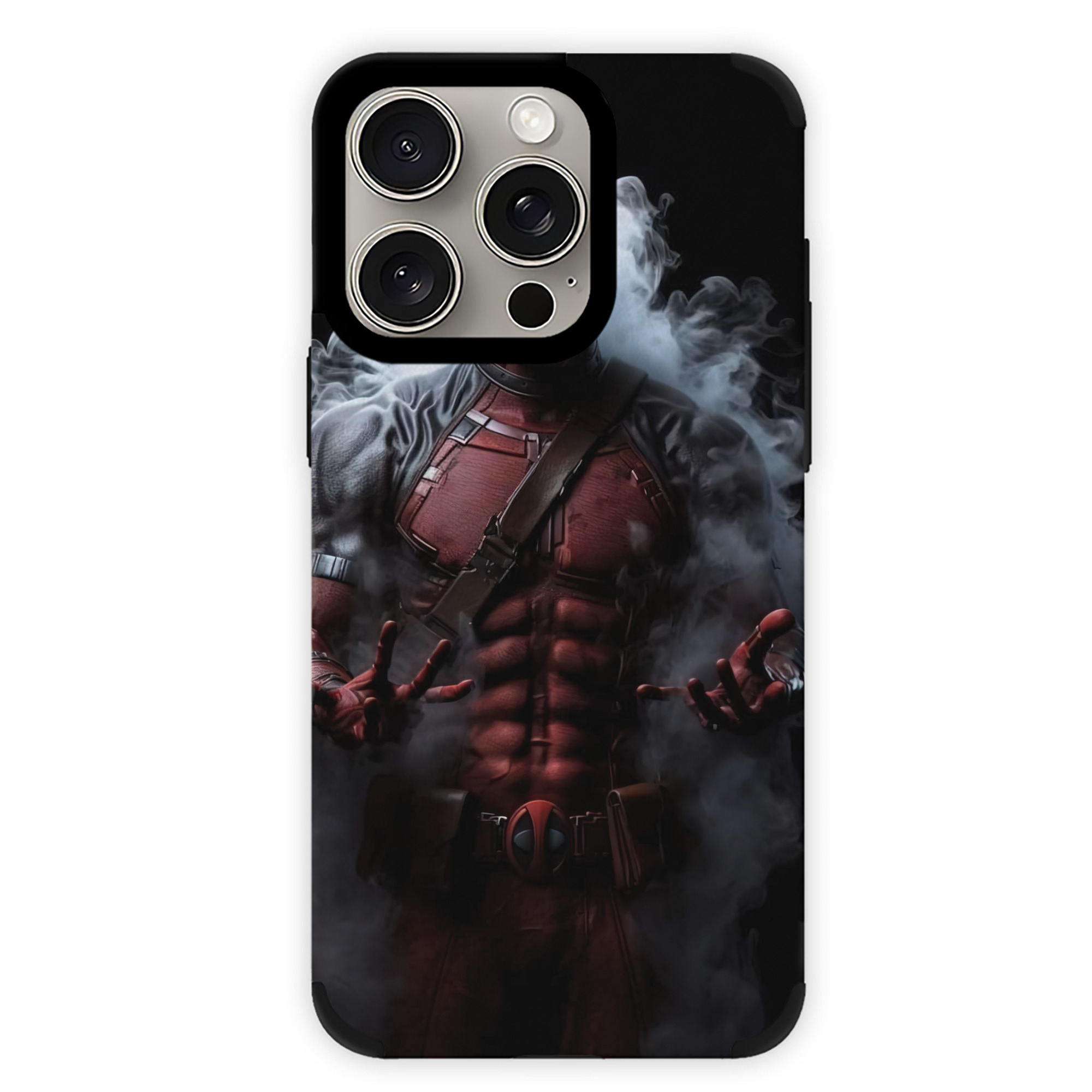 （画像用） Deadpool デッドプール 【iPhone15ProMax対応】 PUレザー スマホケース 耐衝撃＆黄変防止