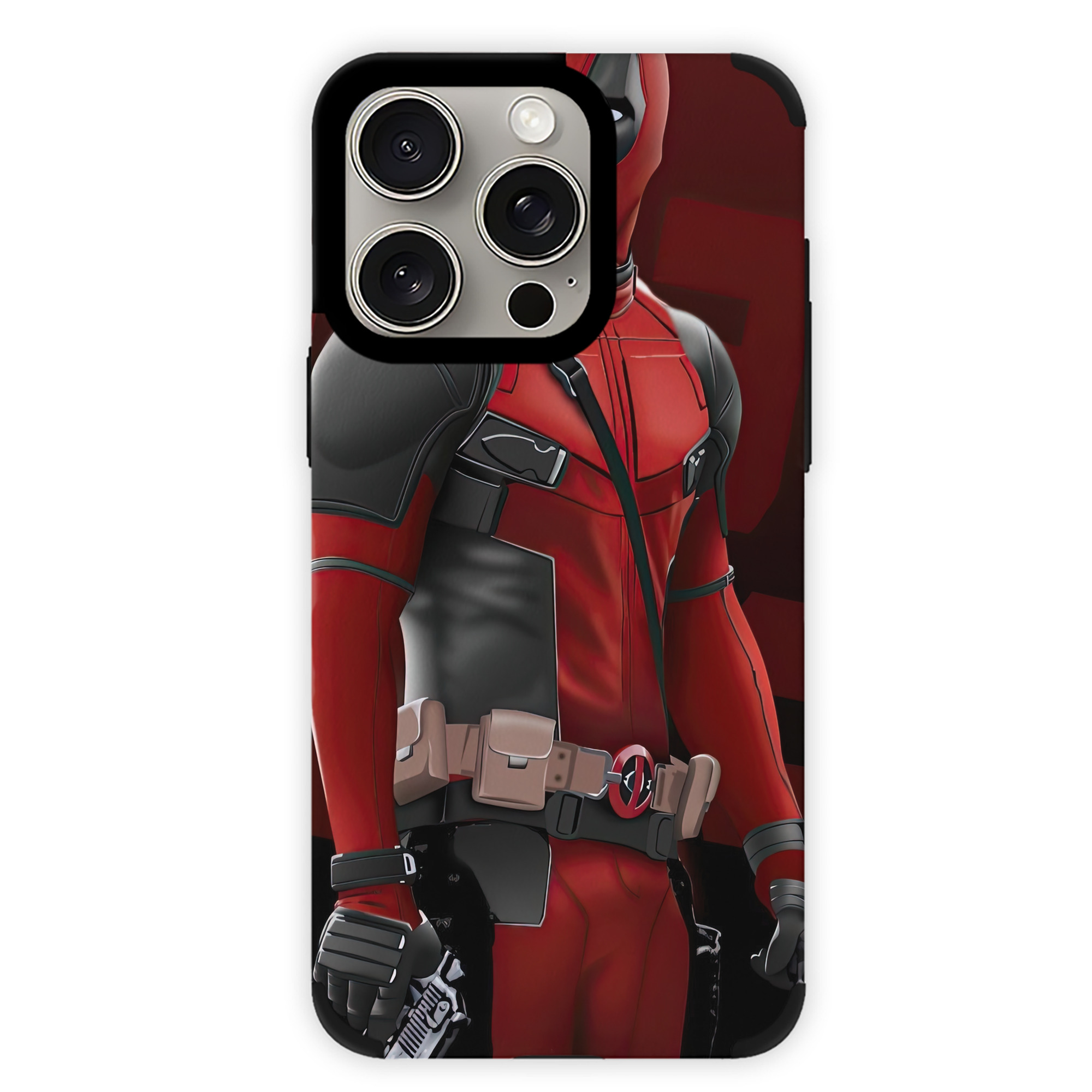 （画像用） Deadpool デッドプール 【iPhone15ProMax対応】 PUレザー スマホケース 耐衝撃＆黄変防止