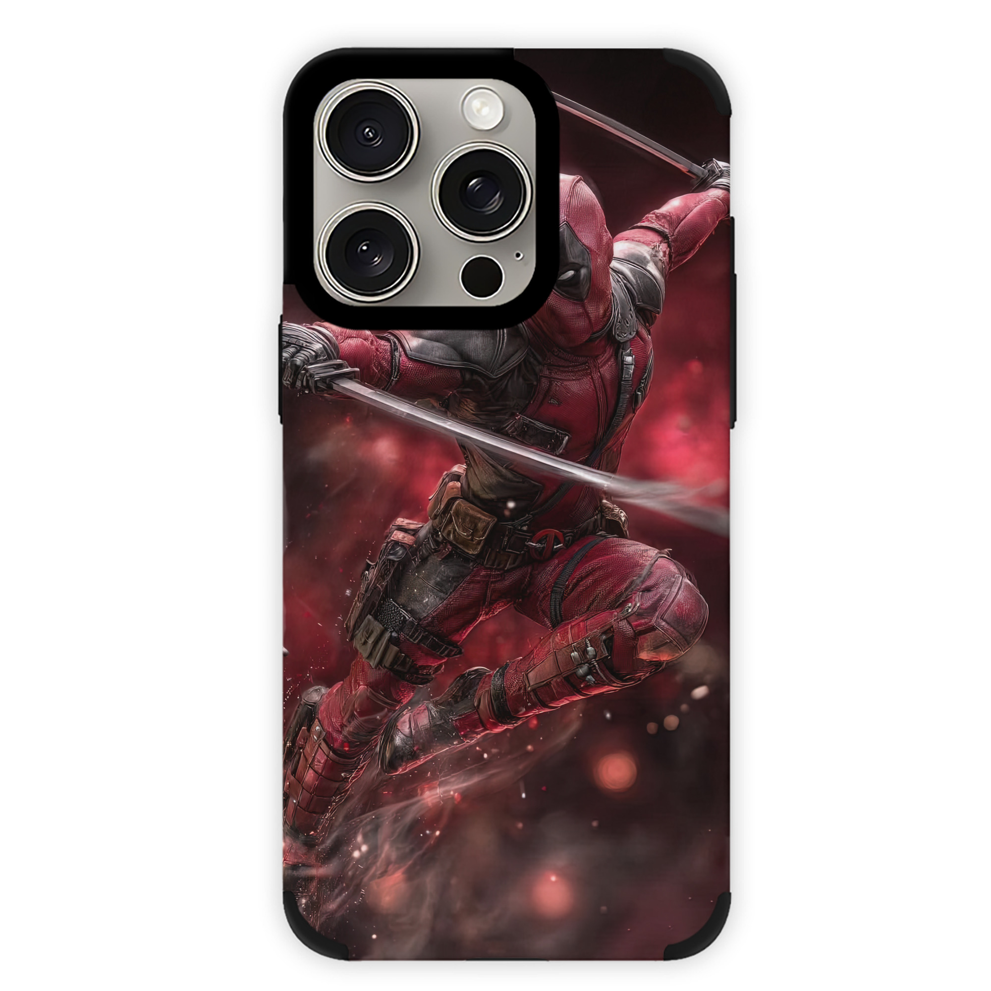（画像用） Deadpool デッドプール 【iPhone15ProMax対応】 PUレザー スマホケース 耐衝撃＆黄変防止