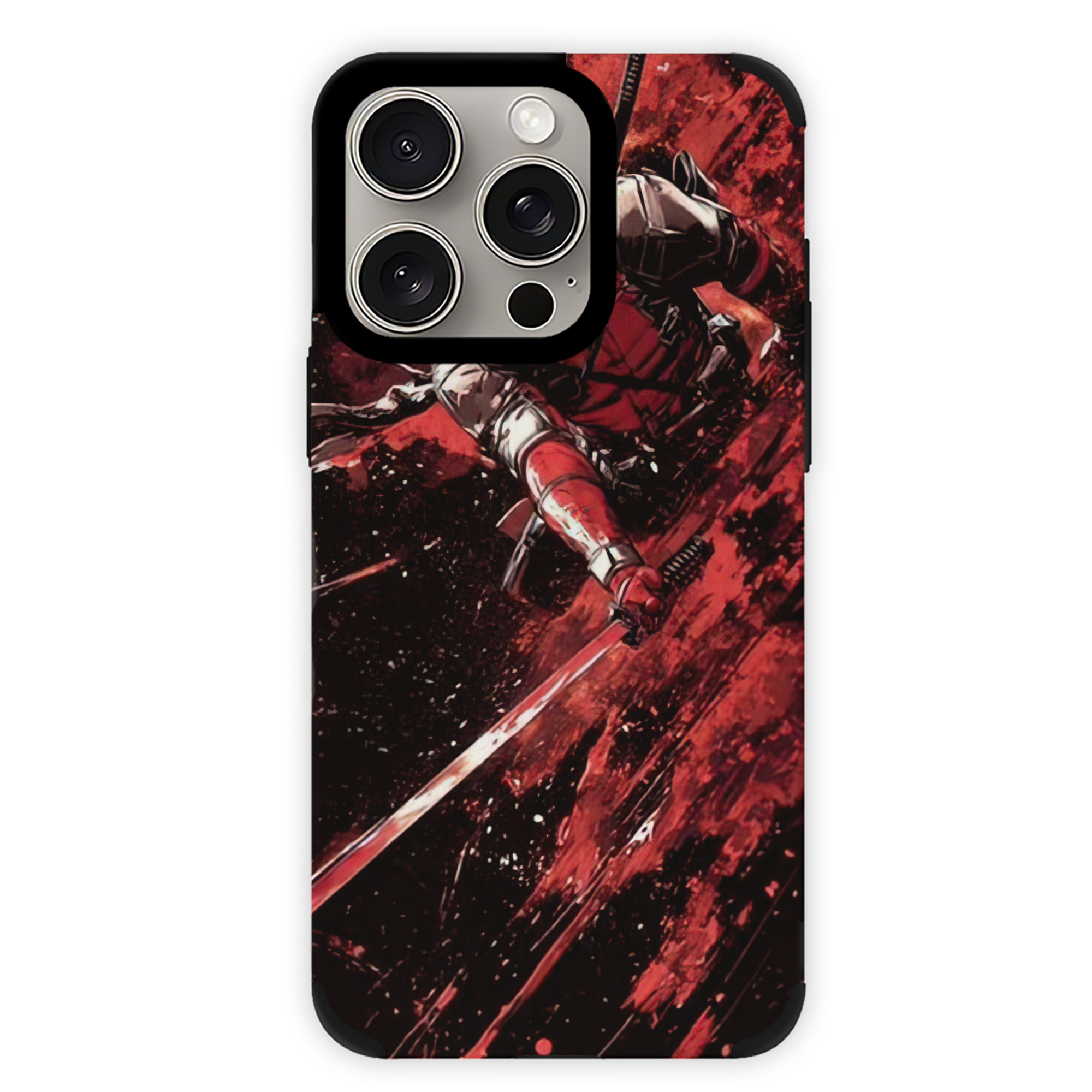 （画像用） Deadpool デッドプール 【iPhone15ProMax対応】 PUレザー スマホケース 耐衝撃＆黄変防止