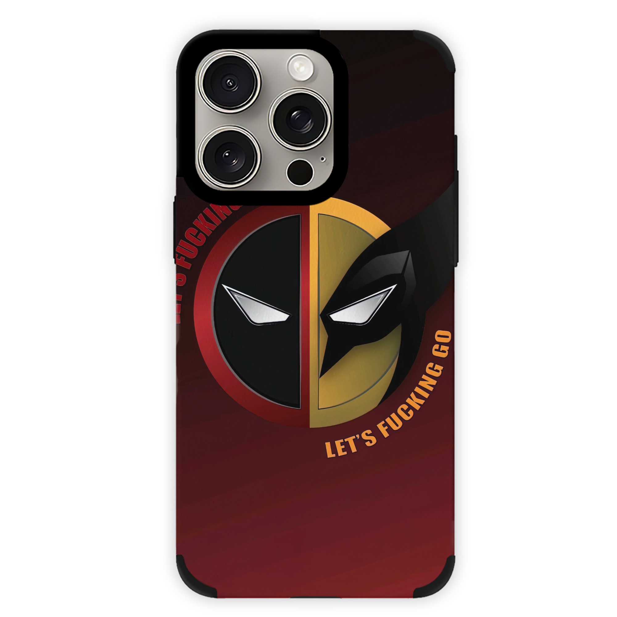 （画像用） Deadpool デッドプール 【iPhone15ProMax対応】 PUレザー スマホケース 耐衝撃＆黄変防止
