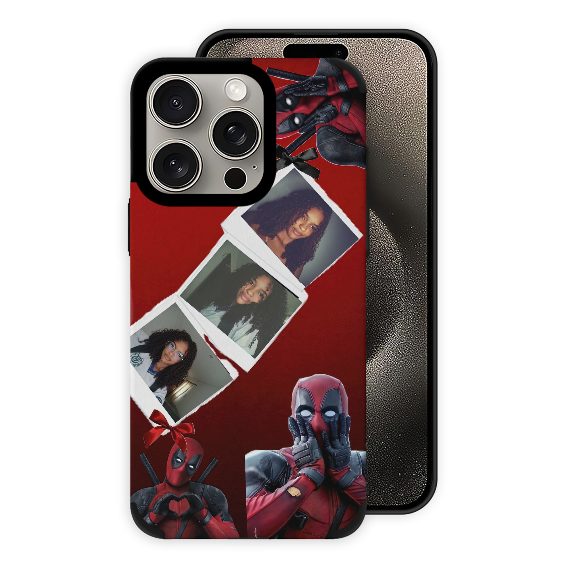（画像用） Deadpool デッドプール 【iPhone15ProMax対応】 PUレザー スマホケース 耐衝撃＆黄変防止