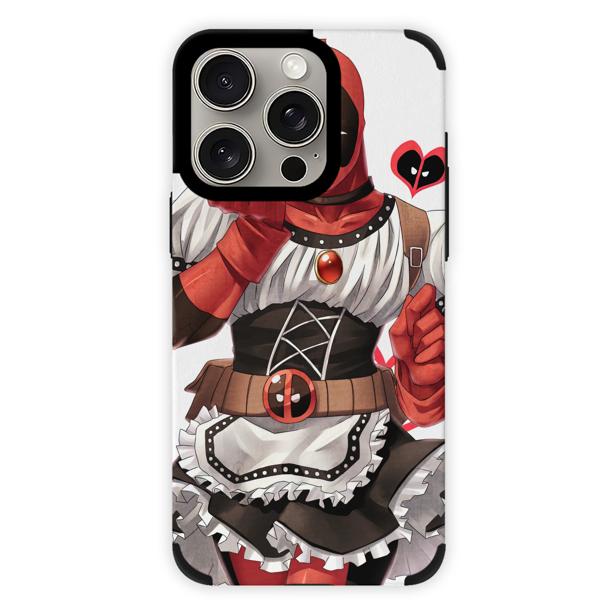 （画像用） Deadpool デッドプール 【iPhone15ProMax対応】 PUレザー スマホケース 耐衝撃＆黄変防止
