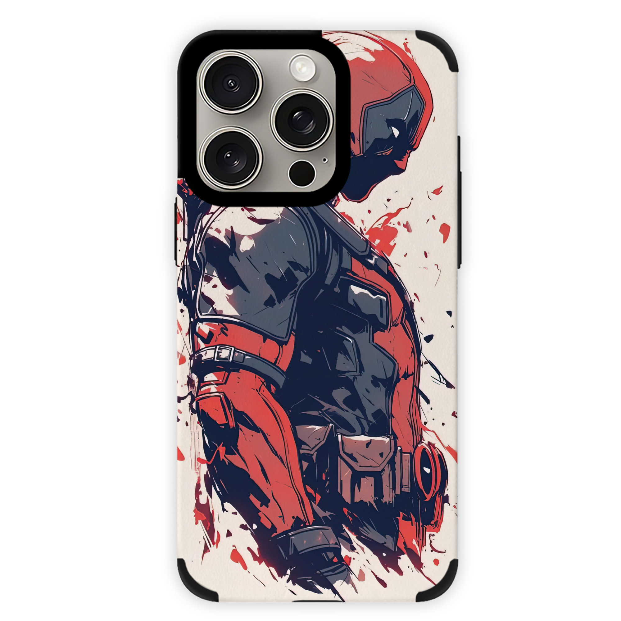 （画像用） Deadpool デッドプール 【iPhone15ProMax対応】 PUレザー スマホケース 耐衝撃＆黄変防止