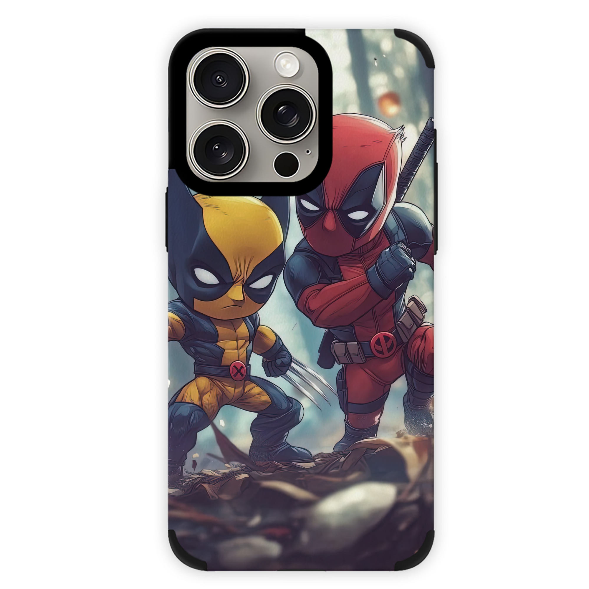 （画像用） Deadpool デッドプール 【iPhone15ProMax対応】 PUレザー スマホケース 耐衝撃＆黄変防止