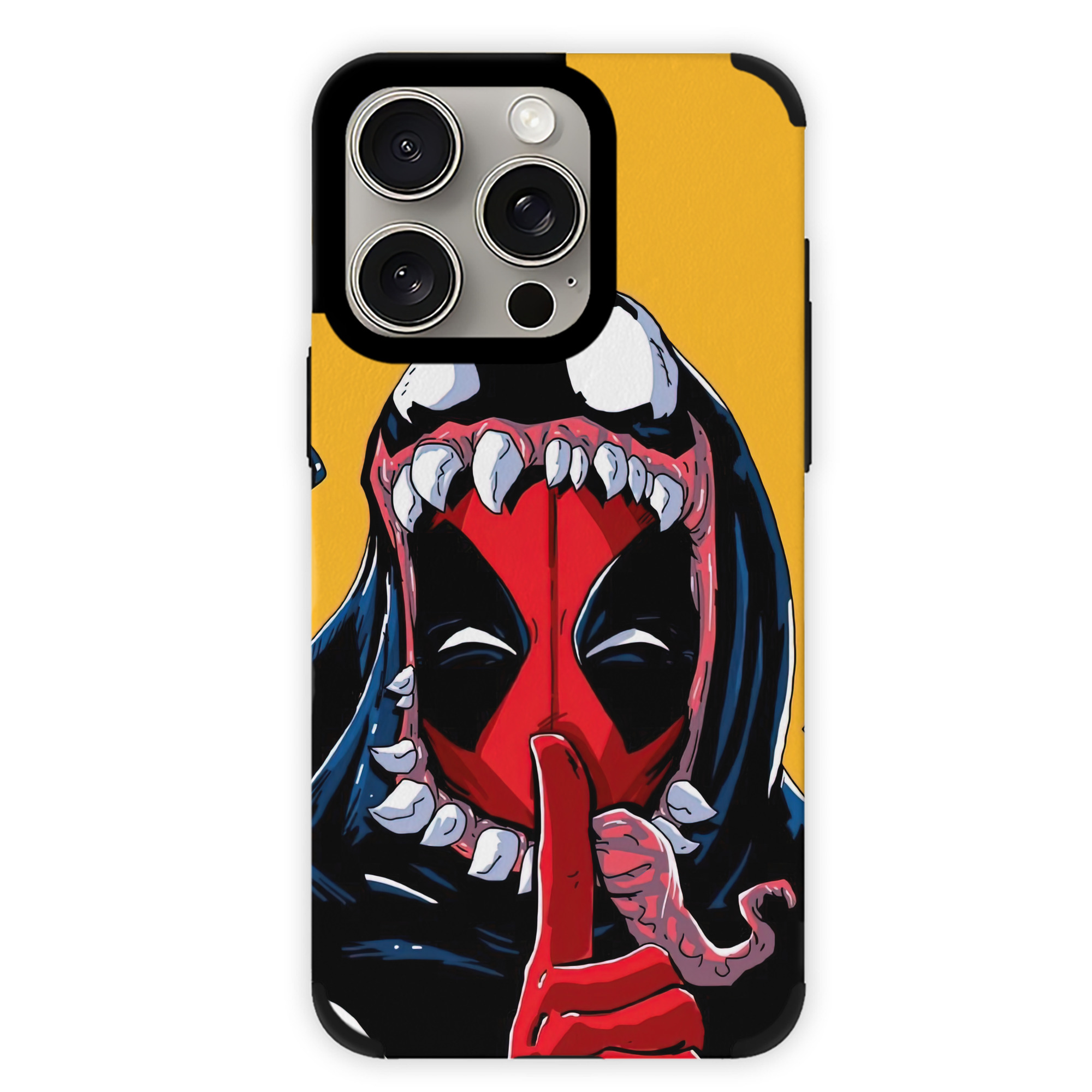 （画像用） Deadpool デッドプール 【iPhone15ProMax対応】 PUレザー スマホケース 耐衝撃＆黄変防止