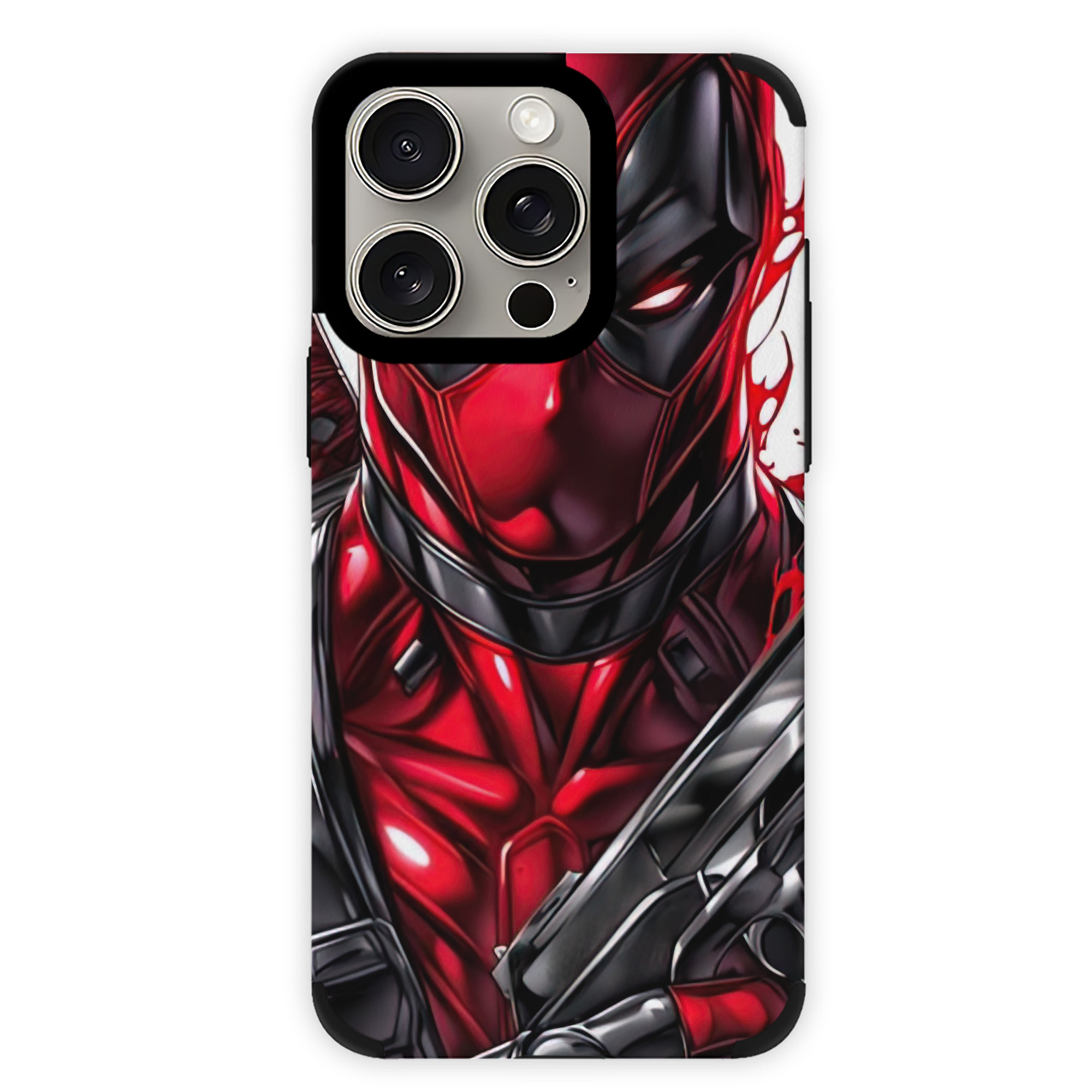 （画像用） Deadpool デッドプール 【iPhone15ProMax対応】 PUレザー スマホケース 耐衝撃＆黄変防止