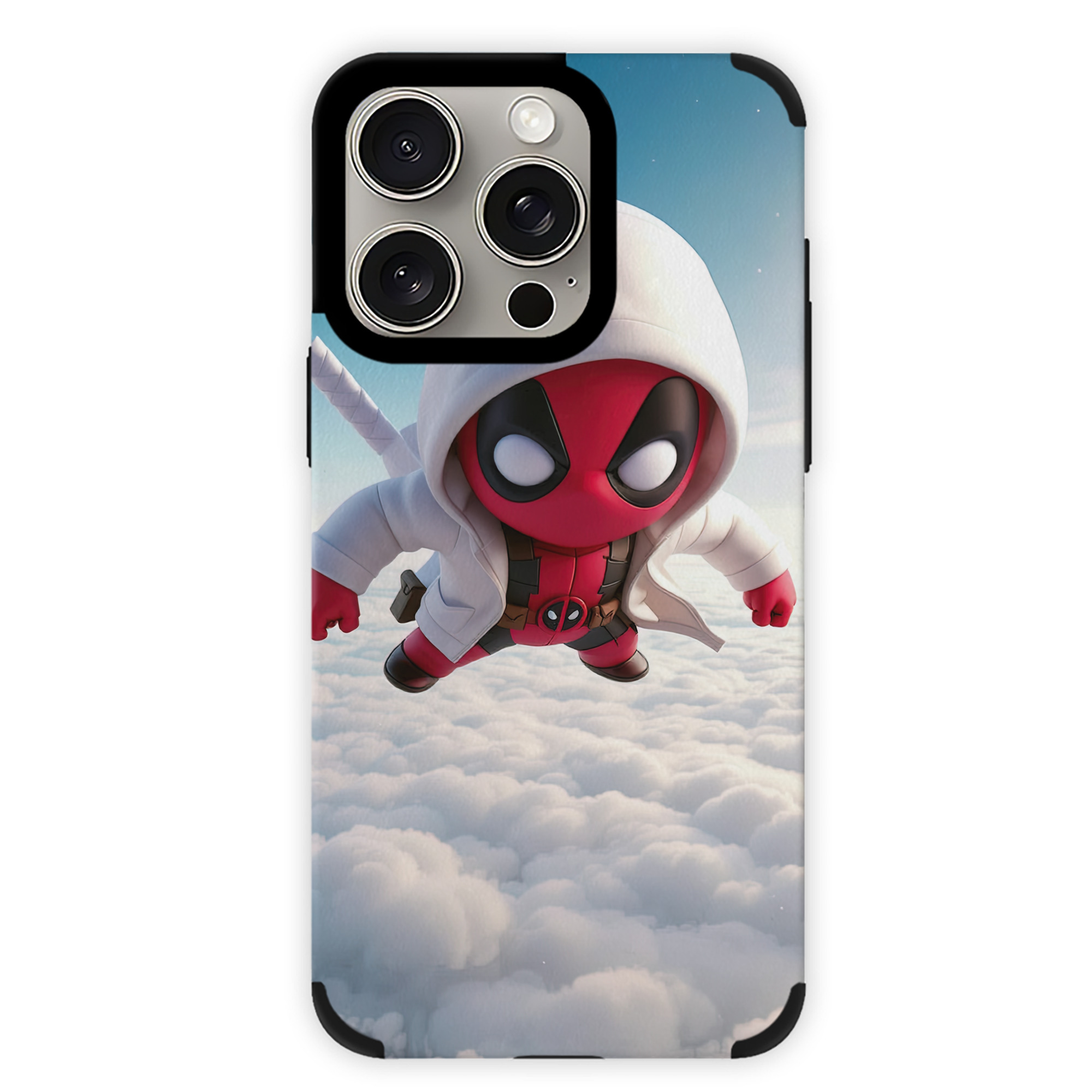 （画像用） Deadpool デッドプール 【iPhone15ProMax対応】 PUレザー スマホケース 耐衝撃＆黄変防止
