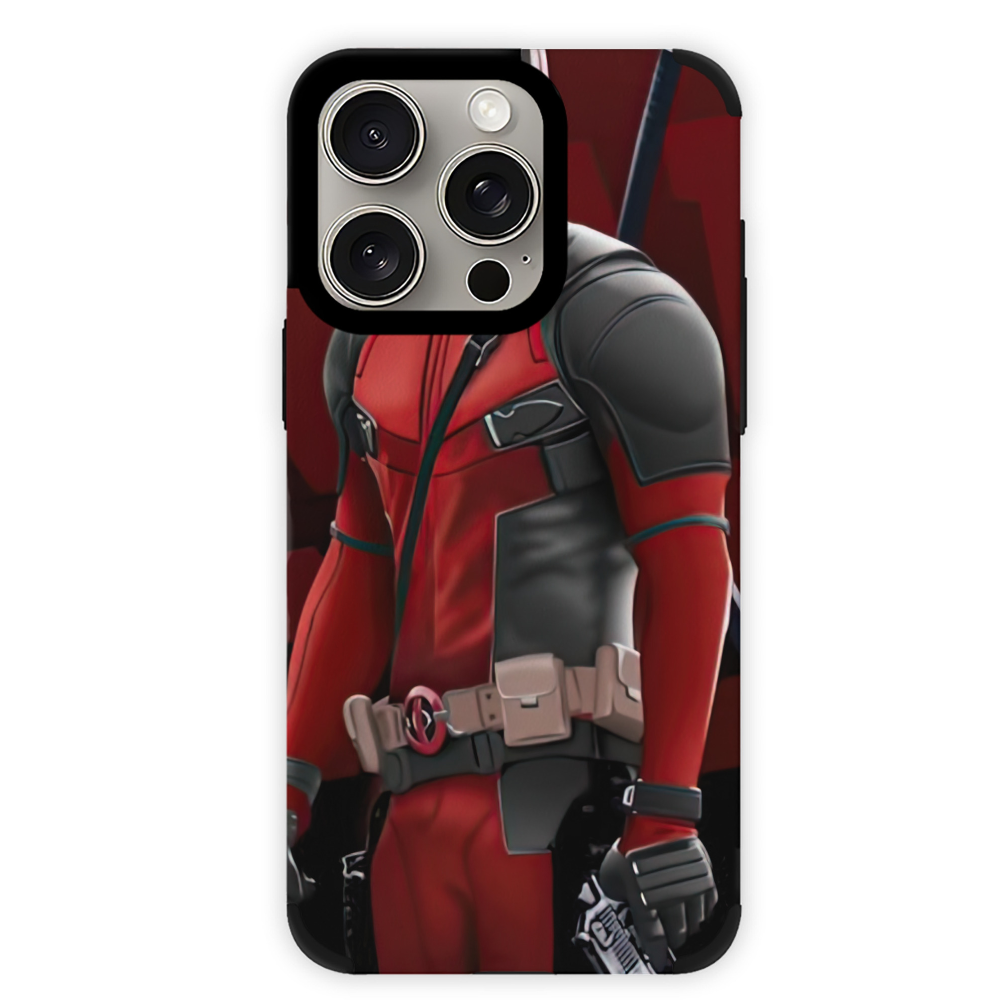 （画像用） Deadpool デッドプール 【iPhone15ProMax対応】 PUレザー スマホケース 耐衝撃＆黄変防止