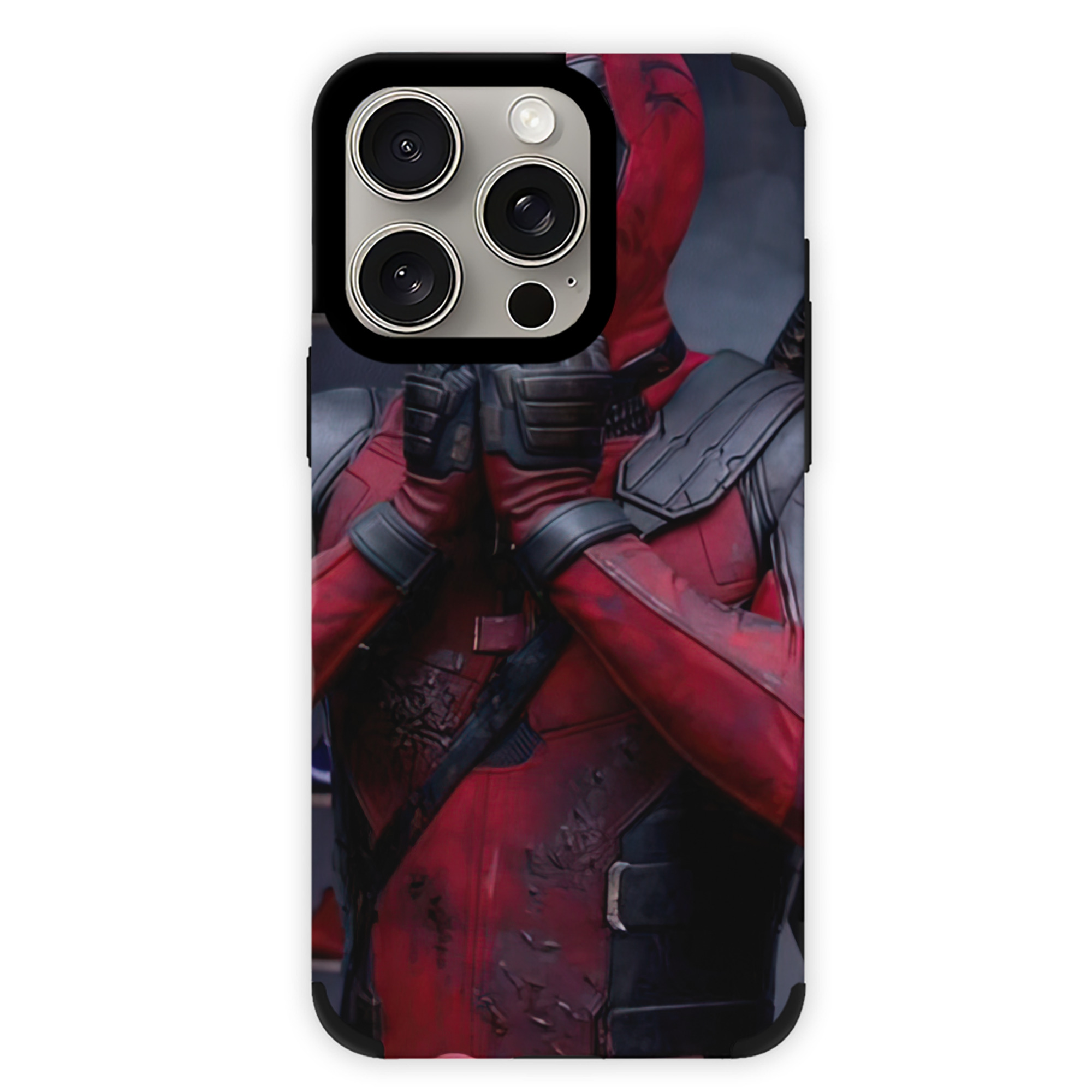 （画像用） Deadpool デッドプール 【iPhone15ProMax対応】 PUレザー スマホケース 耐衝撃＆黄変防止